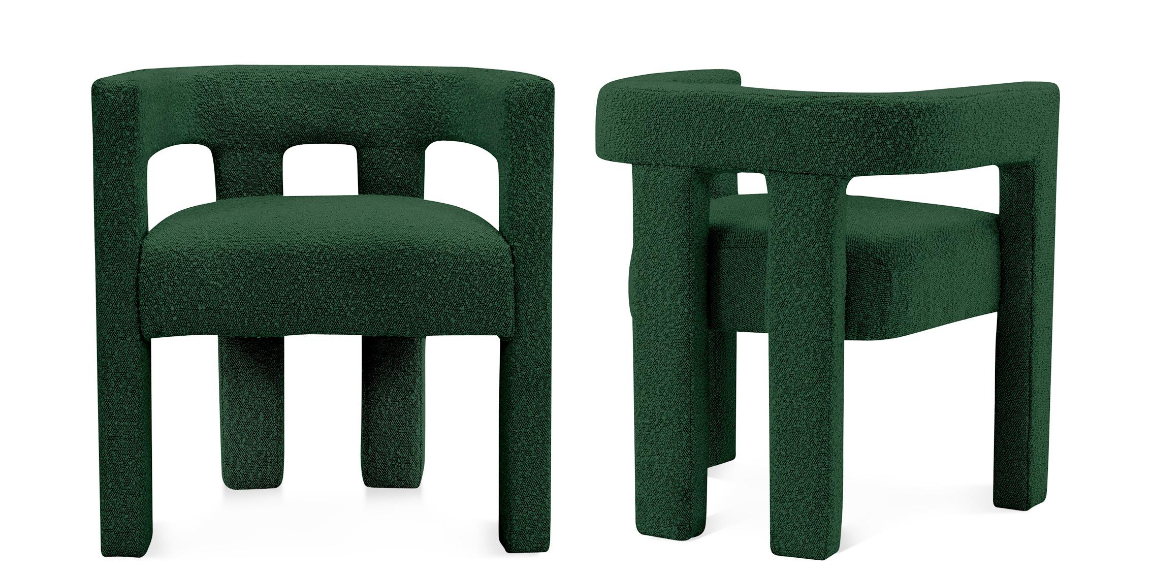 Contemporary, Modern Dining Chair Set ATHENA 864Green-C 864Green-C-Set-2 in Green 