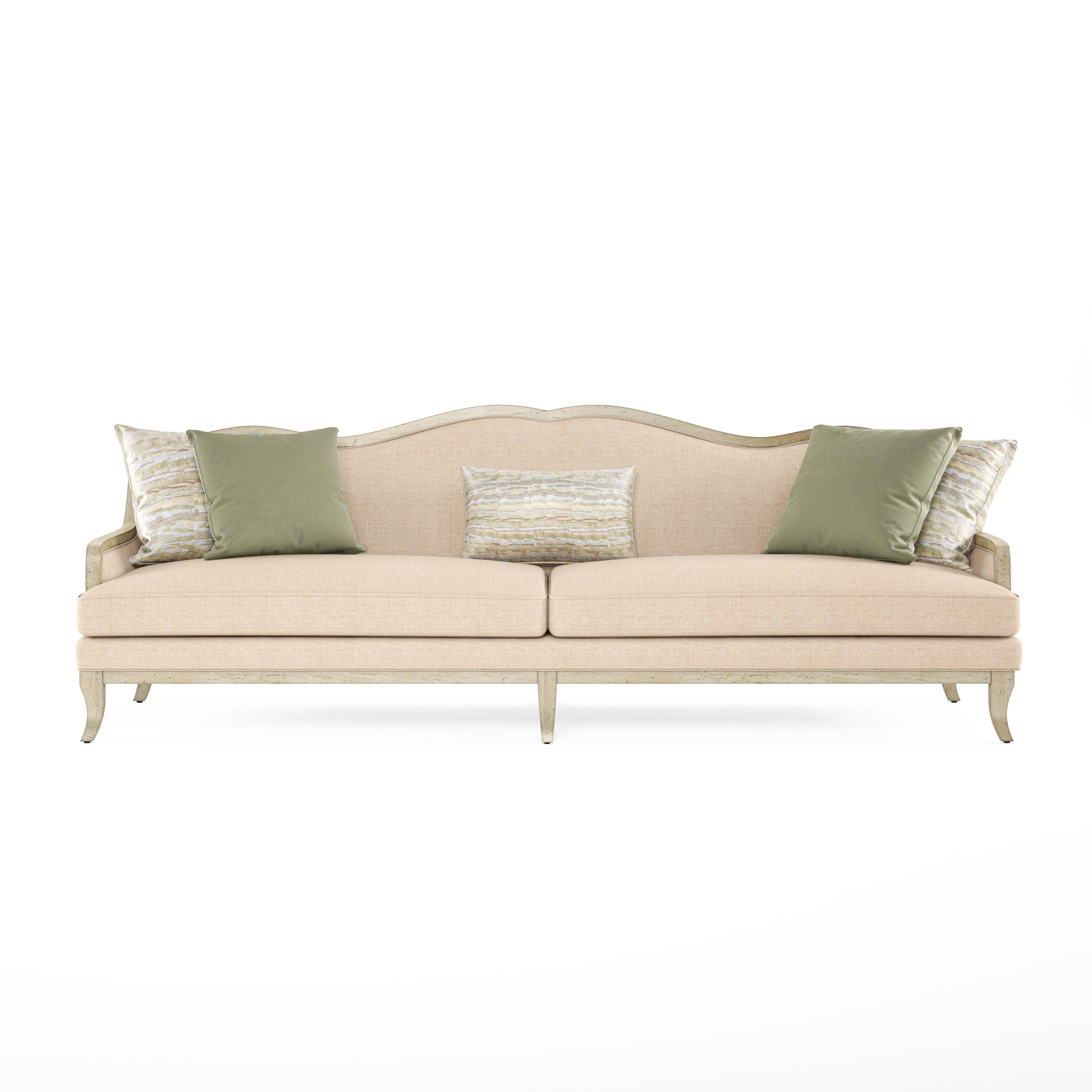 Classic, Traditional Sofa Assemblage 754521-5227AA in Emerald Fabric