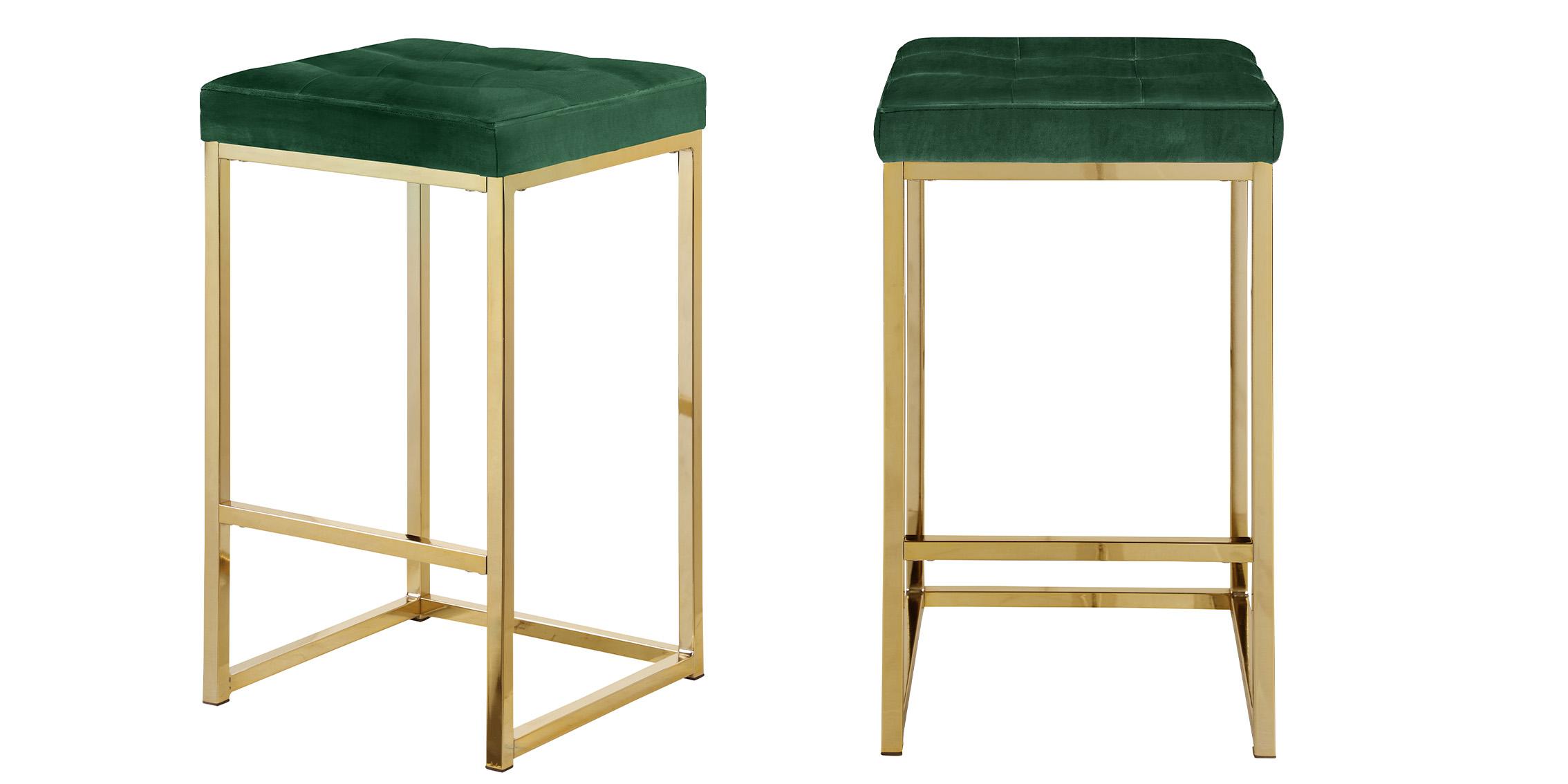 

    
Meridian Furniture NICOLA 906Green Counter Stool Set Green/Gold 906Green-C-Set-2
