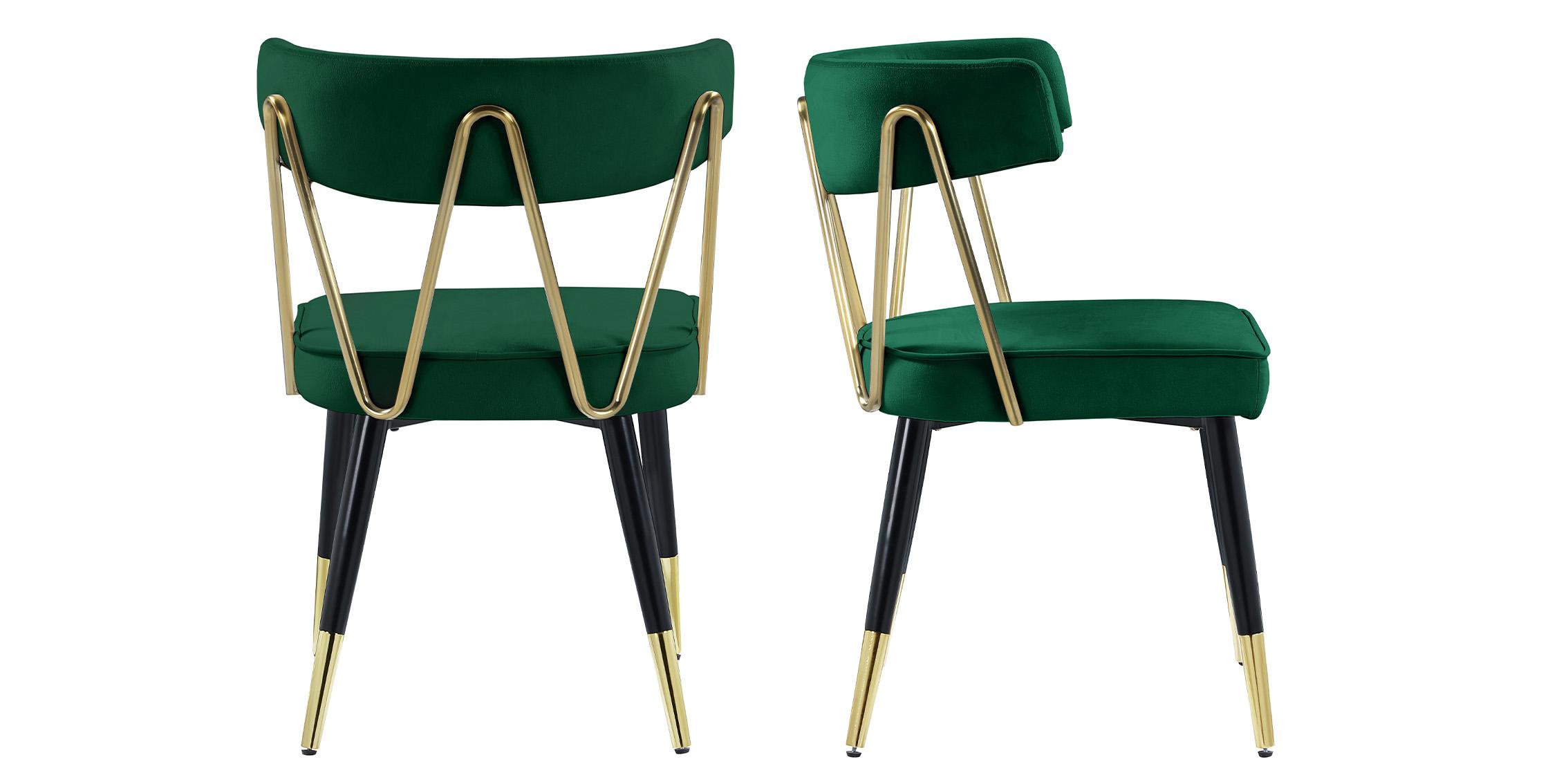 

    
Meridian Furniture RHEINGOLD 854Green-C Dining Chair Set Green/Gold 854Green-C
