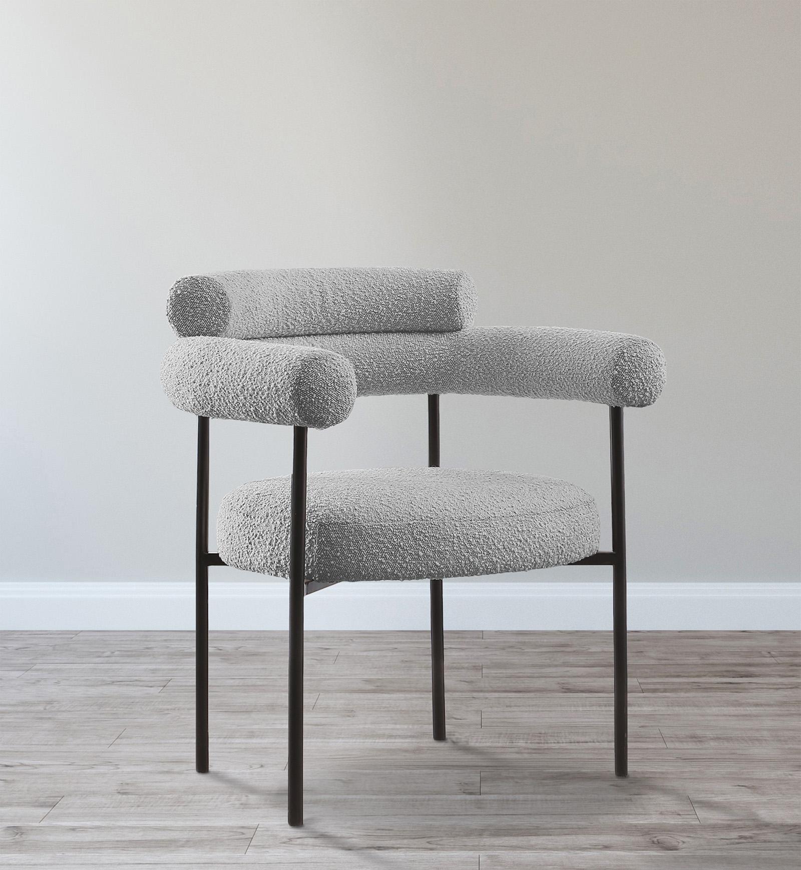 

        
Meridian Furniture BLAKE 879Grey-C Dining Chair Set Gray Boucle Fabric 94308268125
