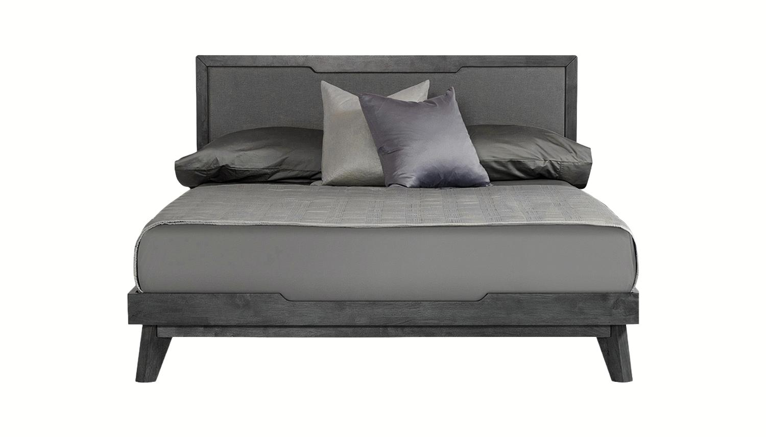 

    
Grey Linen King Size Panel Bed by VIG Nova Domus Soria
