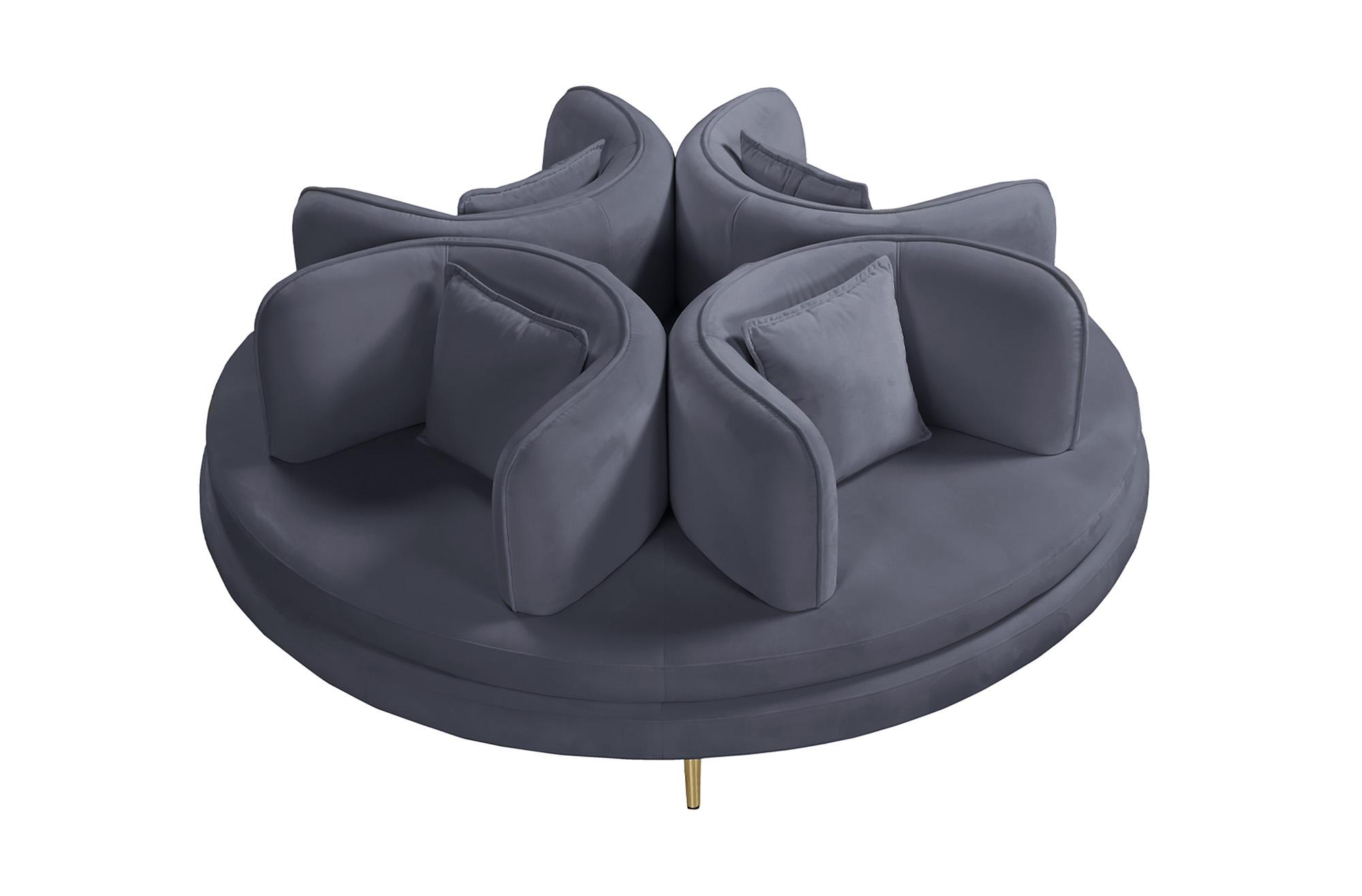 

    
Meridian Furniture CIRCLET 627Grey Round Sofa Settee Gray 627Grey
