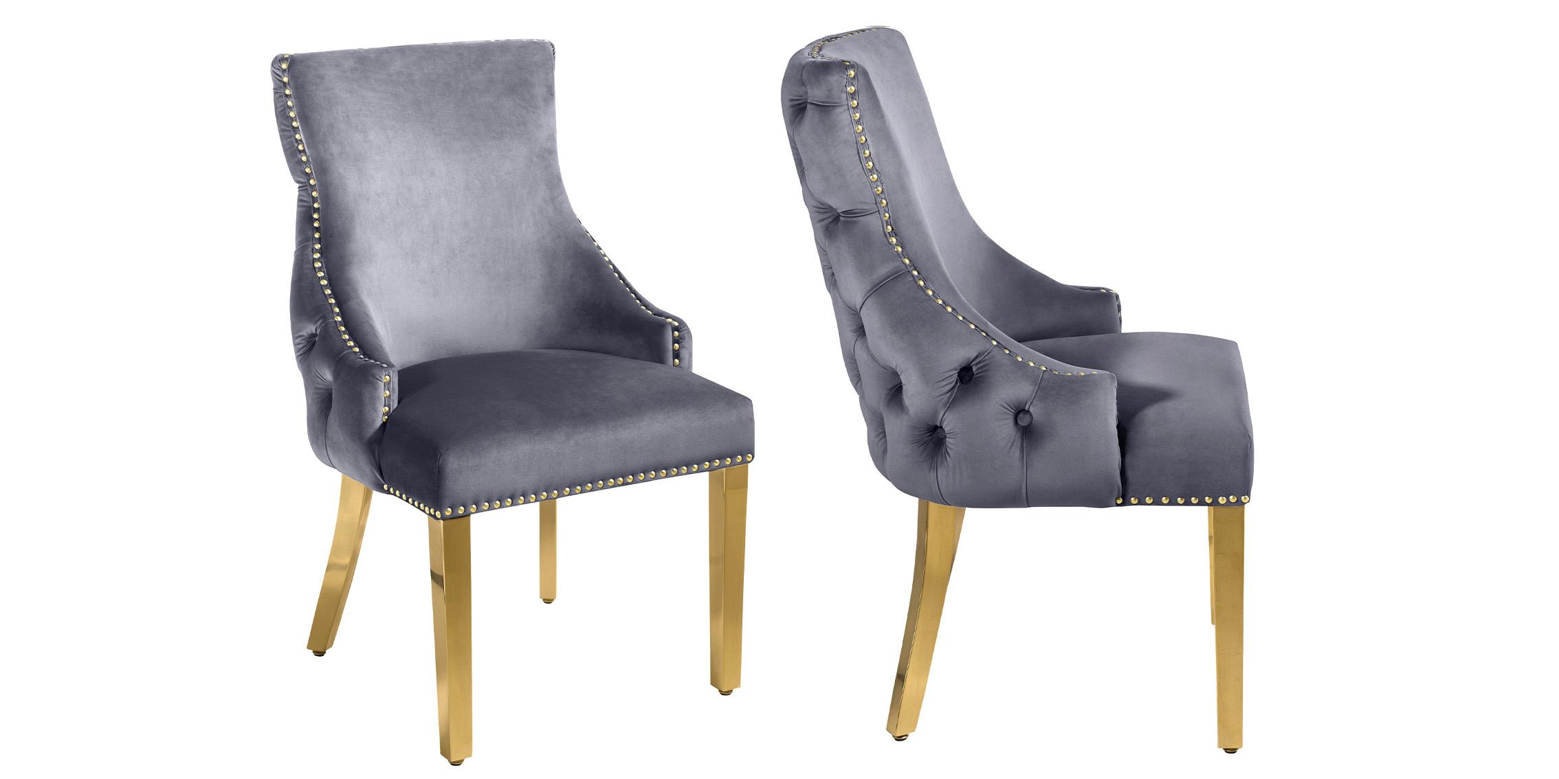

    
Meridian Furniture TUFT 730Grey-C Dining Chair Set Gray/Gold 730Grey-C

