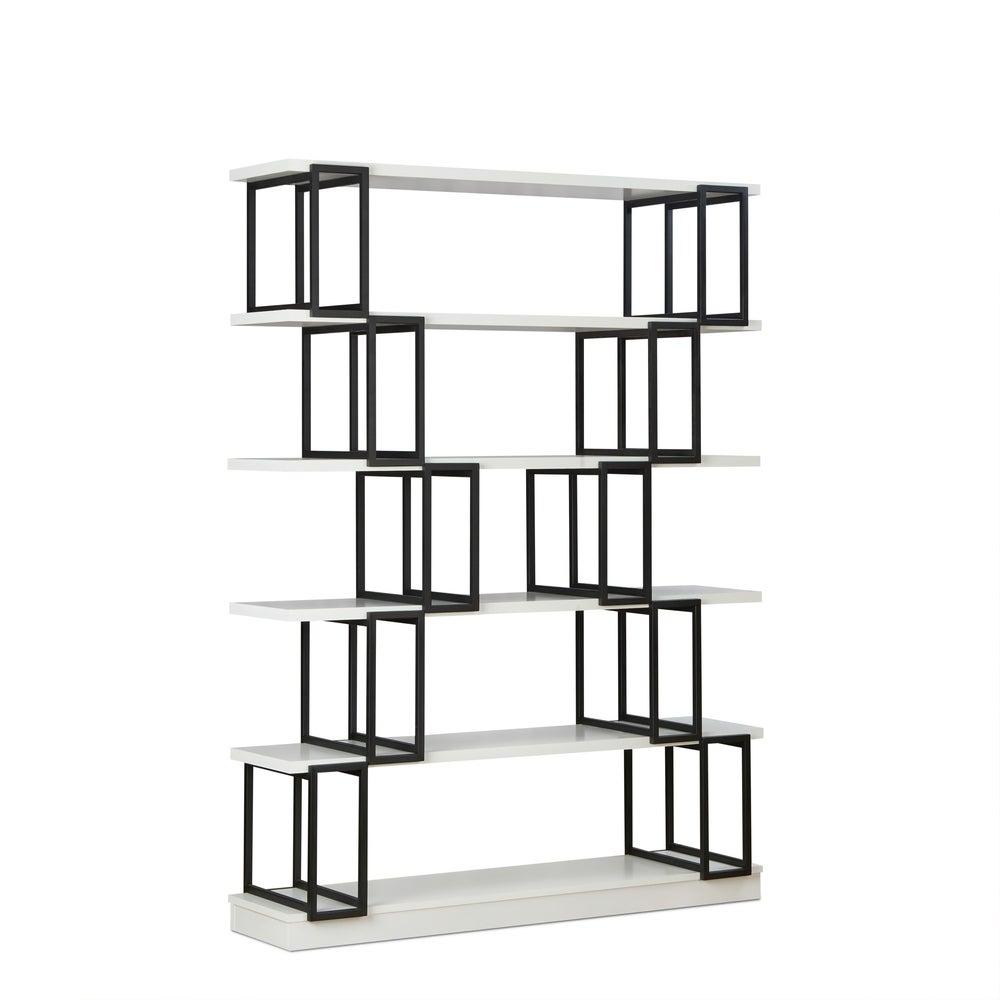 Contemporary, Modern Bookcases Verne Verne 92408 in White, Black 