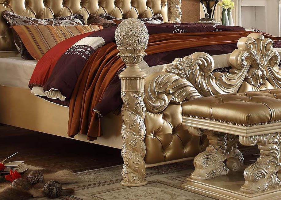 

    
Homey Design Furniture HD-7266 – EK BED Poster Bed Khaki/Gold HD-7266 EK BED

