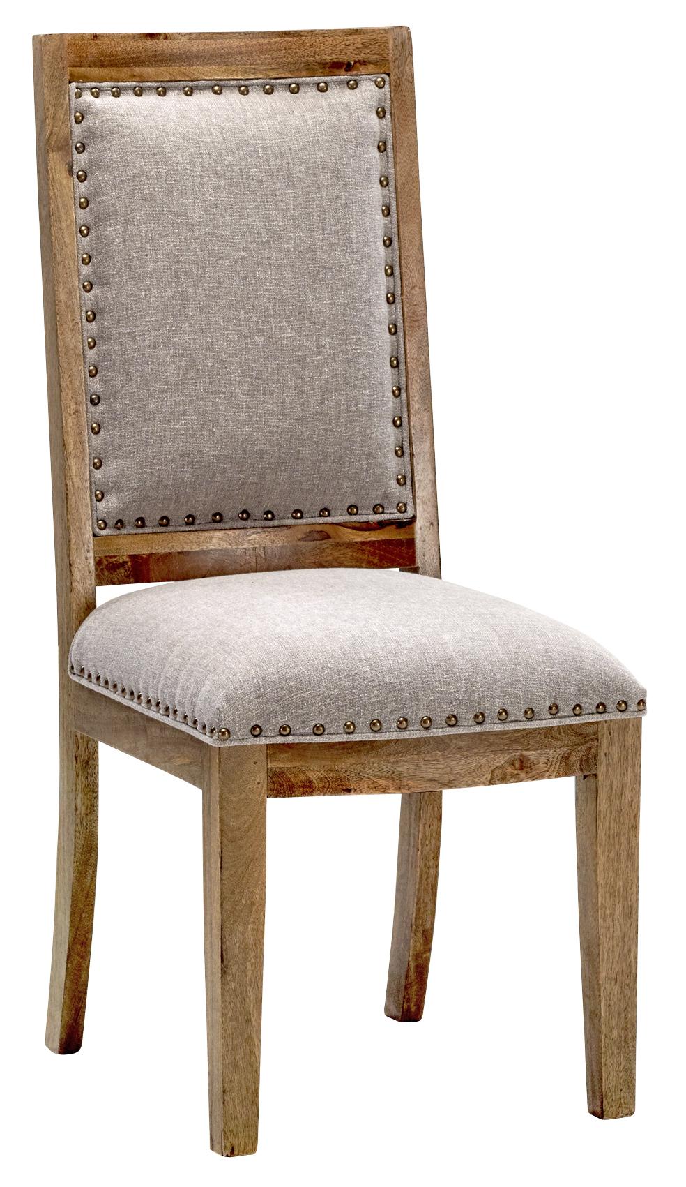 Transitional Side Chair Set ARA-9198 Unwin ARA-9198 in Brown Cotton