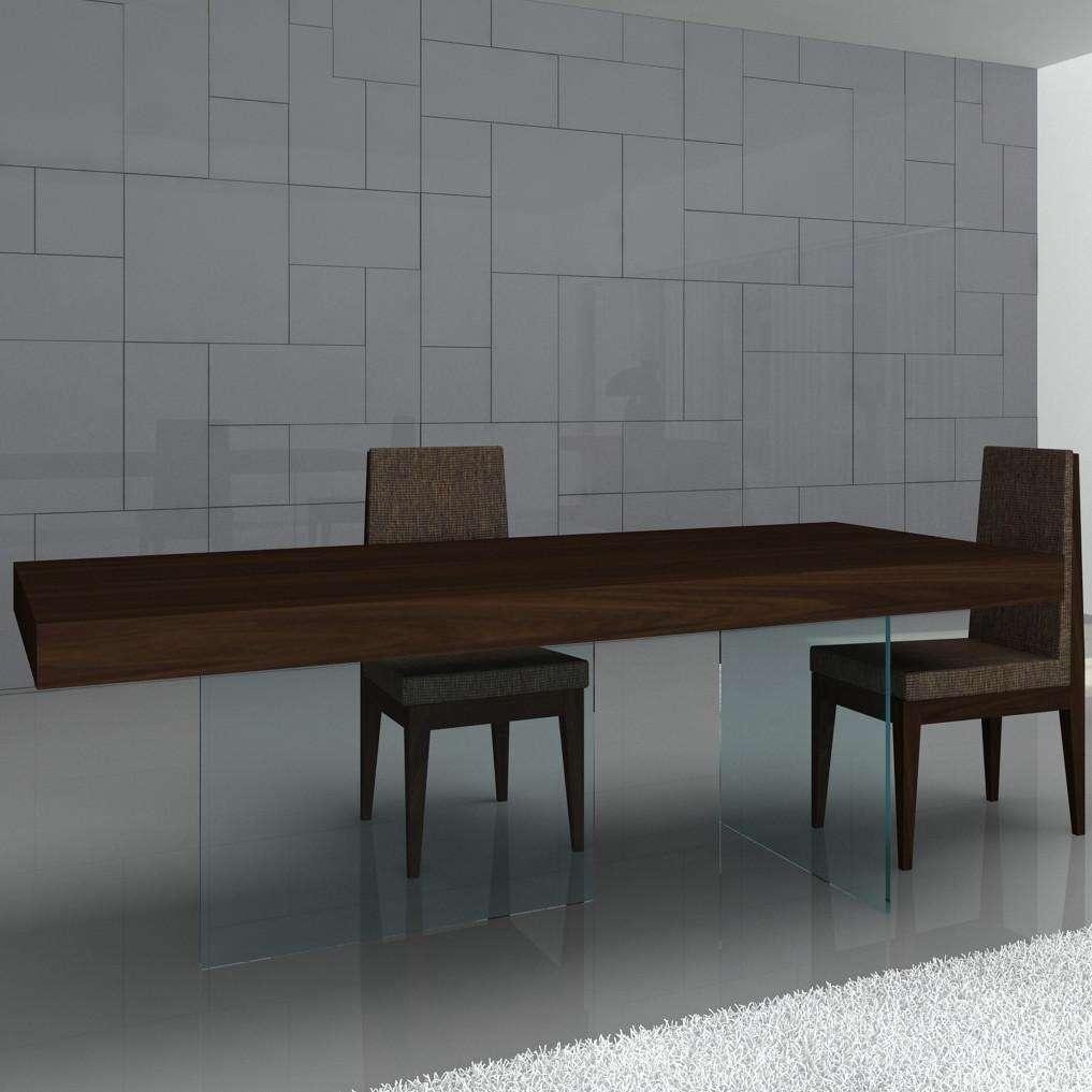 

    
J&M Furniture Float Dining Table Chocolate SKU17699
