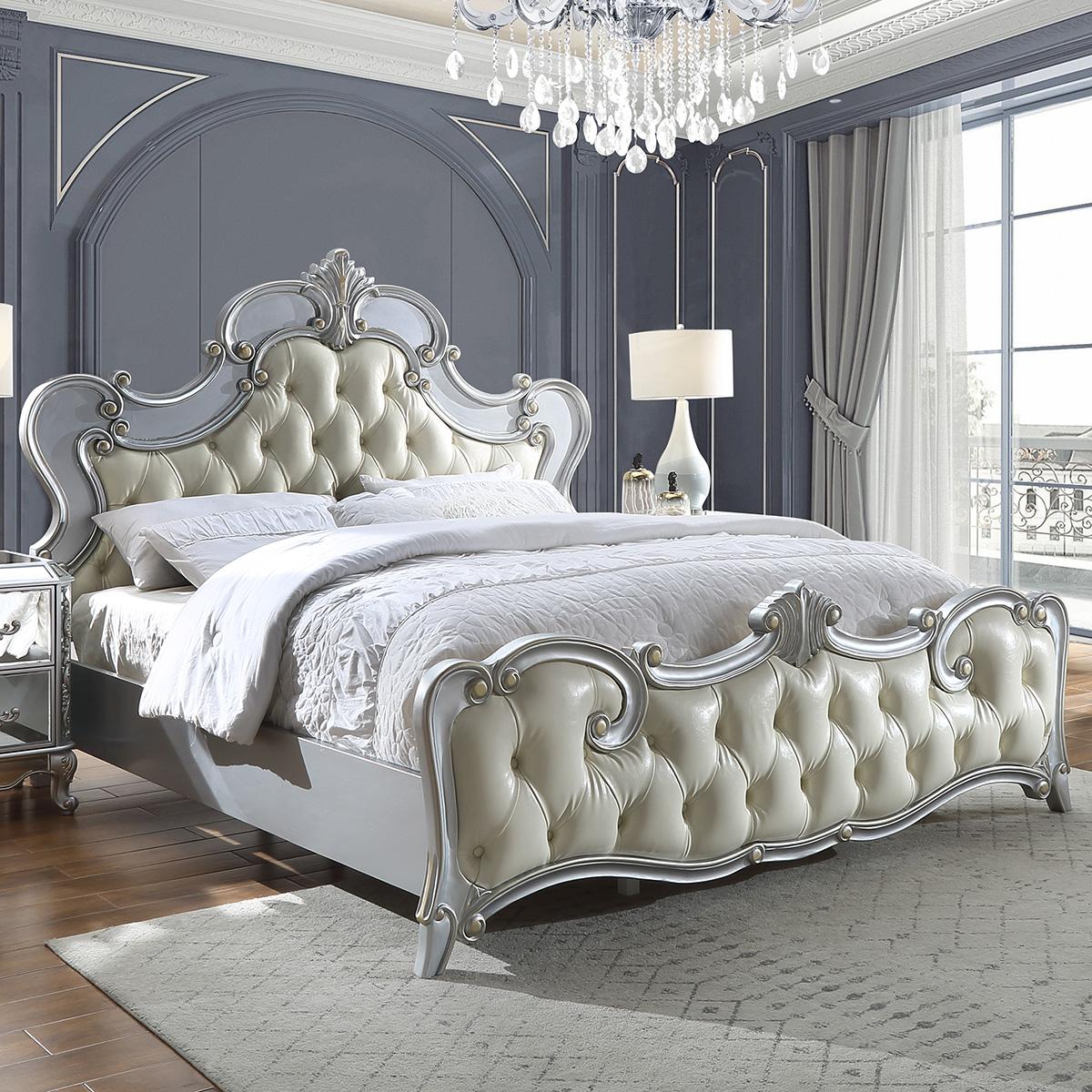 Homey Design Furniture HD-6036 Panel Bed