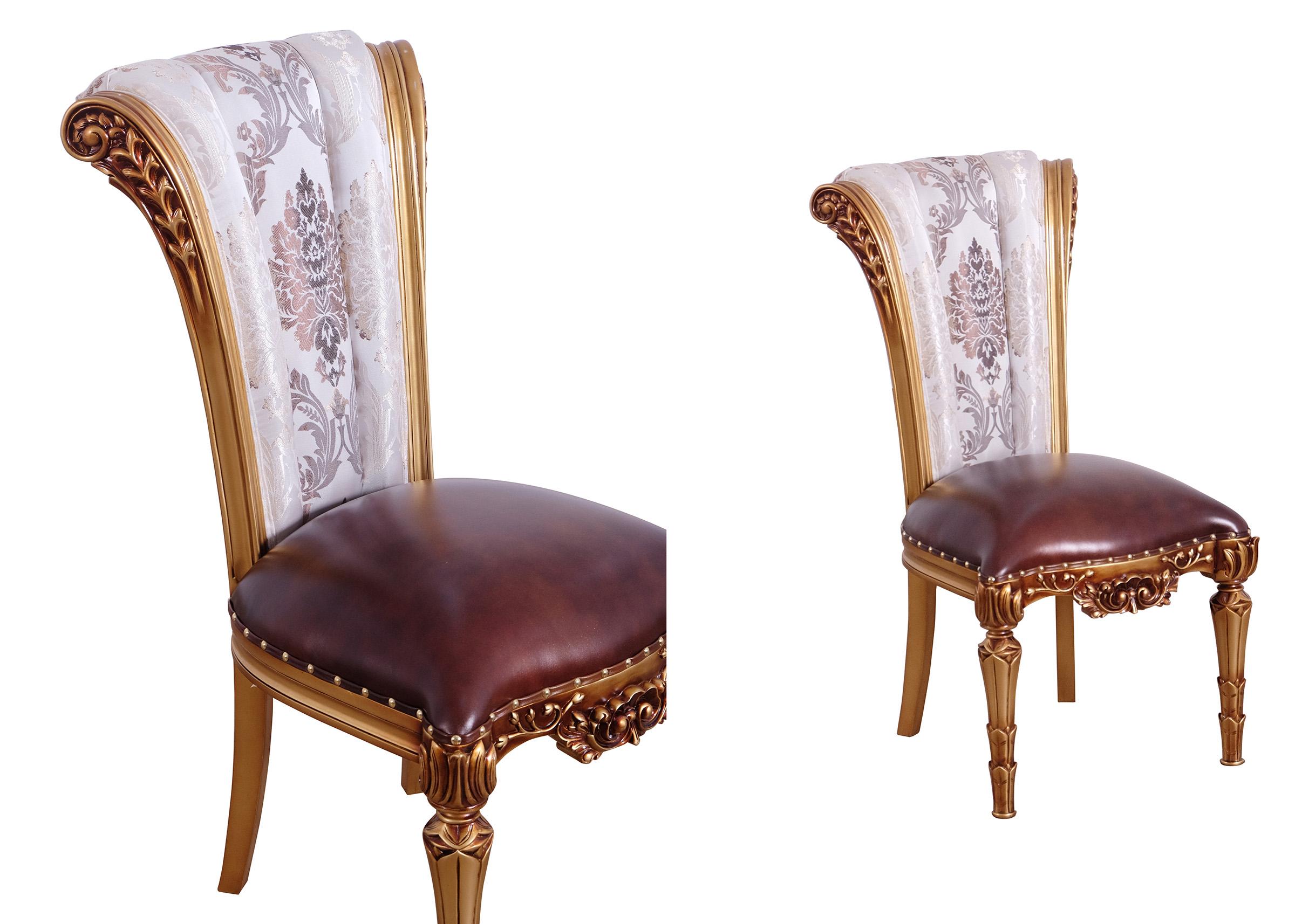 

    
EUROPEAN FURNITURE VALENTINA Dining Chair Set Pearl/Ebony/Gold/Bronze 51955-SC-Set-2
