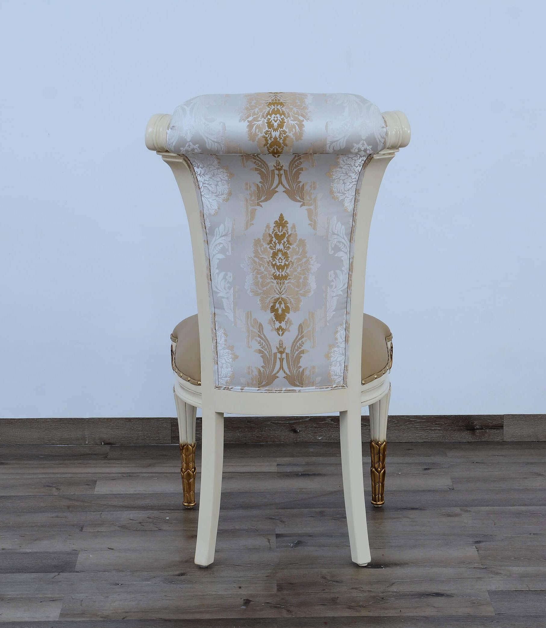 

    
51959-SC-Set-2 Valentina Beige & Dark Gold Luxury Fabric Side Chair Set 2Pcs EUROPEAN FURNITURE
