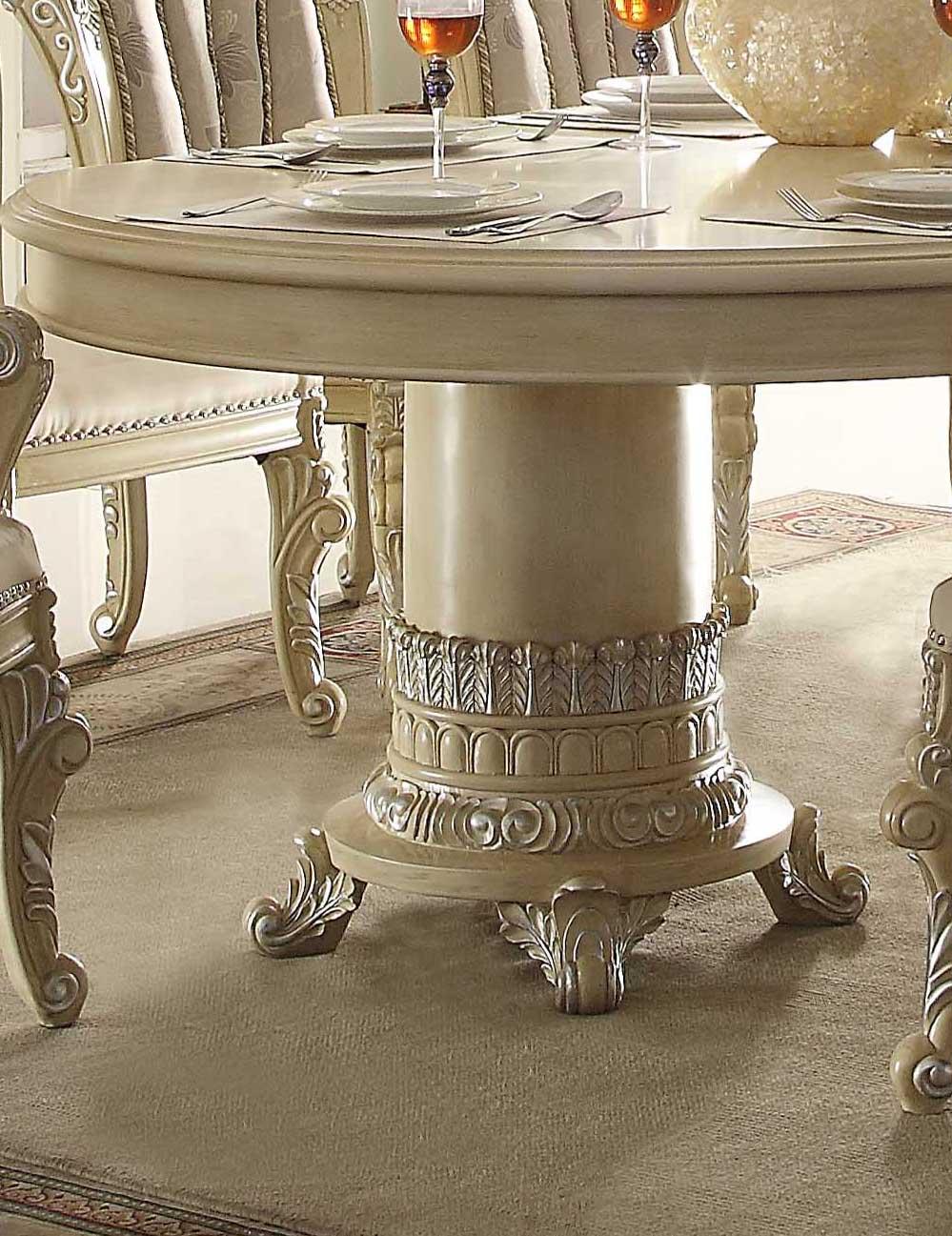 

                    
Homey Design Furniture HD-5800 Dining Table Set Cream Fabric Purchase 
