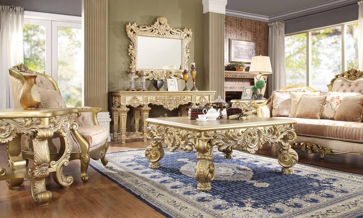 

    
Homey Design Furniture HD-8086 Coffee Table Set Gold Finish HD-8086-CTSET3
