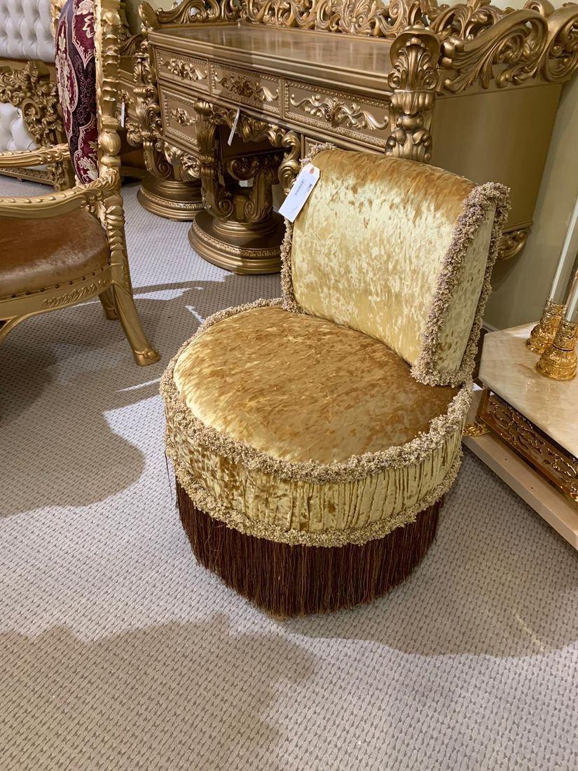 

                    
Homey Design Furniture HD-8086 Stool Rich Gold Fabric Purchase 
