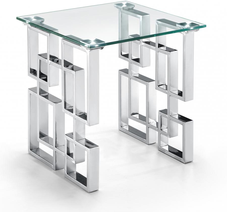 

                    
Meridian Furniture Alexis 231-C-Set -3 Coffee Table Set Chrome/Light Gray  Purchase 
