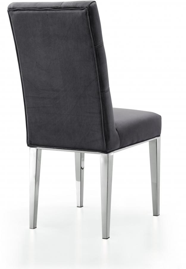 

        
Meridian Furniture Juno 732Grey-C-Set-2 Dining Chair Set Gray Velvet 00647899947353
