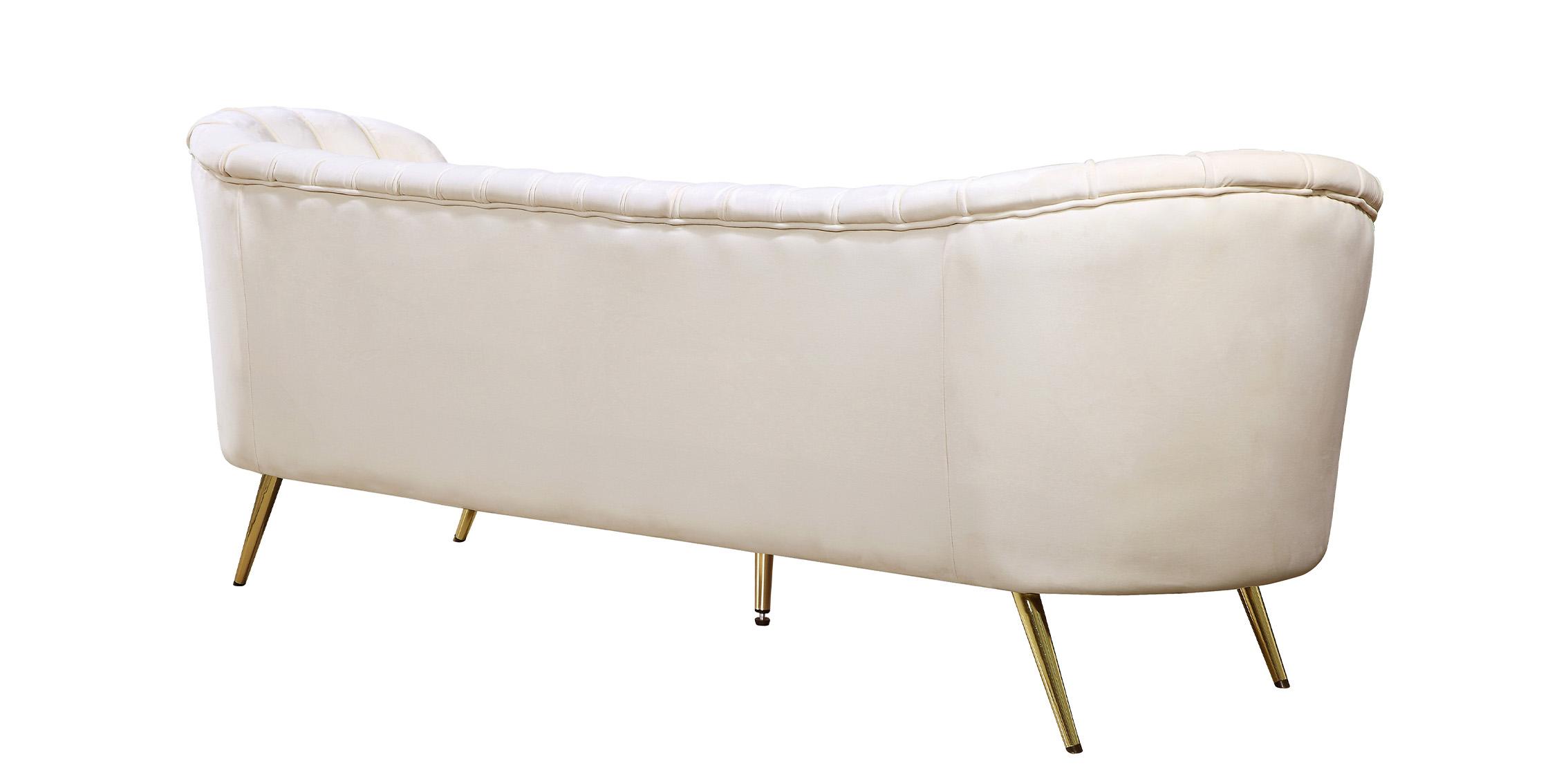 

        
00647899947582Glam Cream Velvet Sofa Set 3Pcs Margo 622Cream-S Meridian Modern Contemporary
