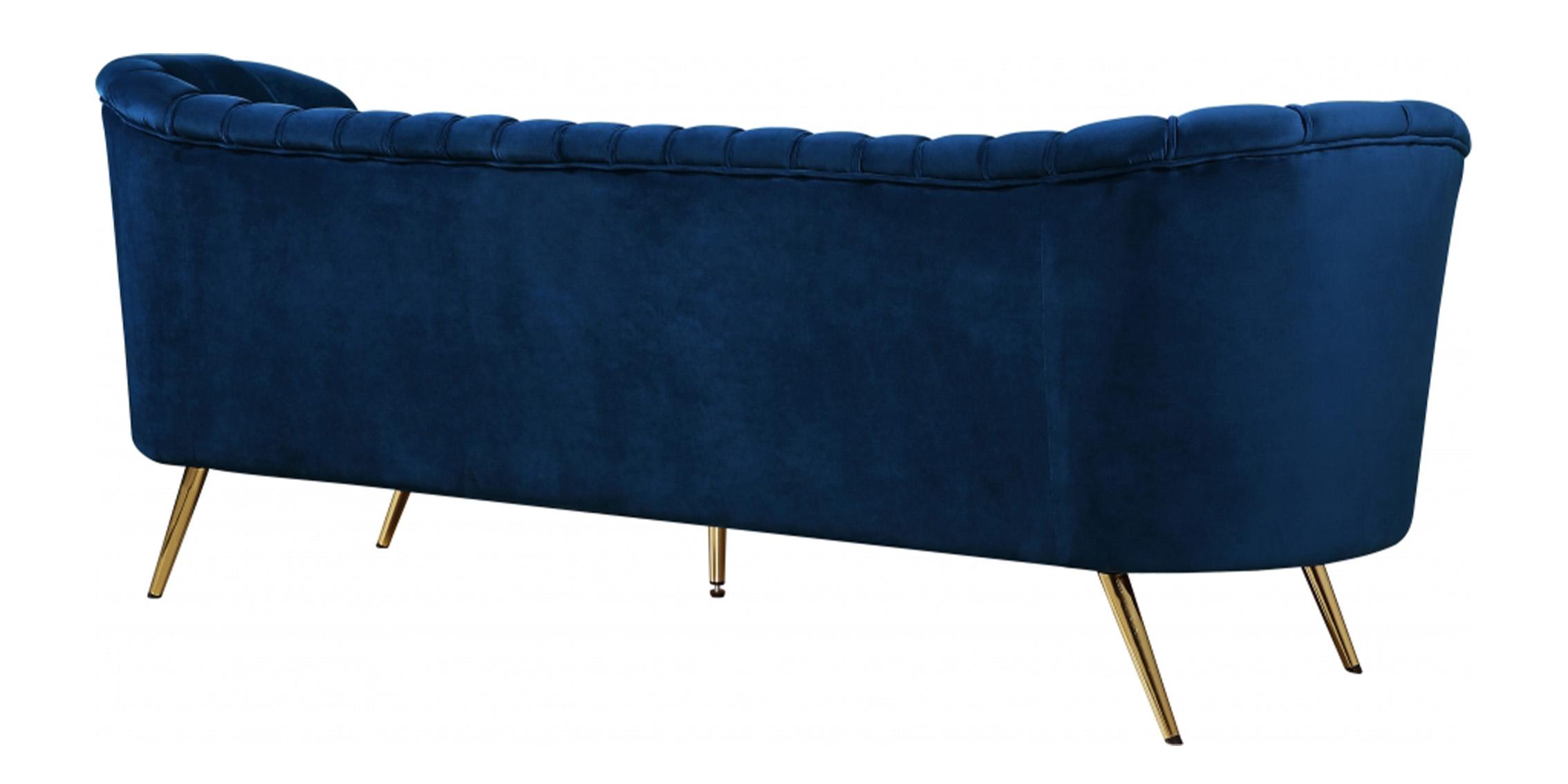 

        
Meridian Furniture Margo 622Navy-S-Set-2 Sofa Set Navy blue Velvet 00647899947520
