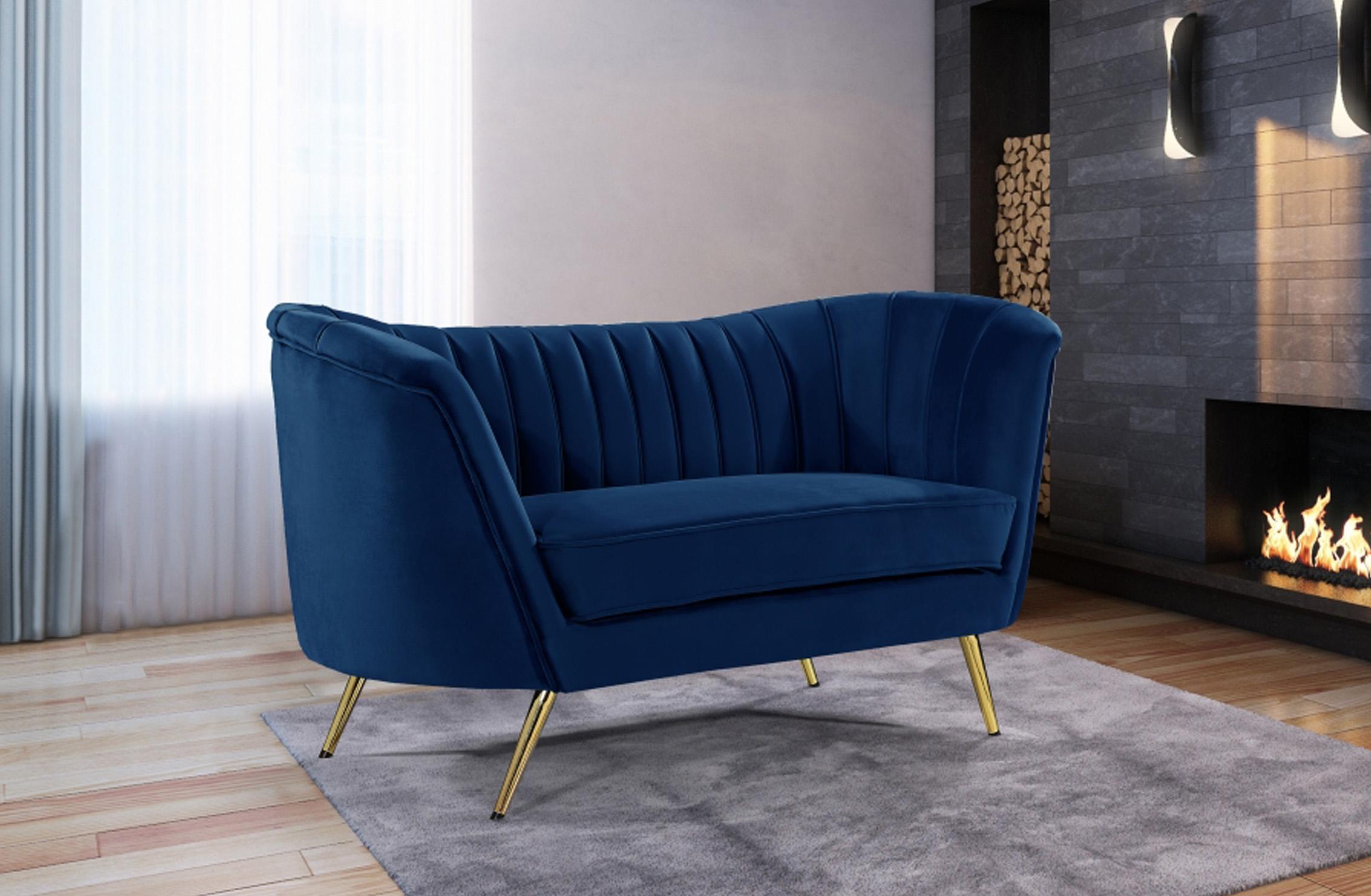 

        
00647899947520Glam Navy Velvet Sofa Set 3Pcs Margo 622Navy-S Meridian Modern Contemporary

