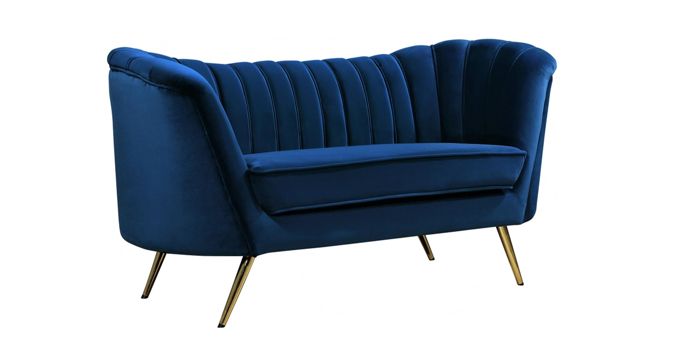 

        
Meridian Furniture Margo 622Navy-S-Set-3 Sofa Set Navy blue Velvet 00647899947520
