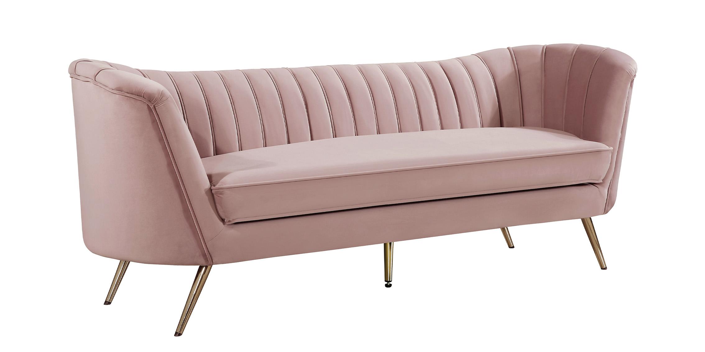 

    
Pink Velvet Sofa Set 2Pcs Margo 622Pink-S Meridian Modern Contemporary
