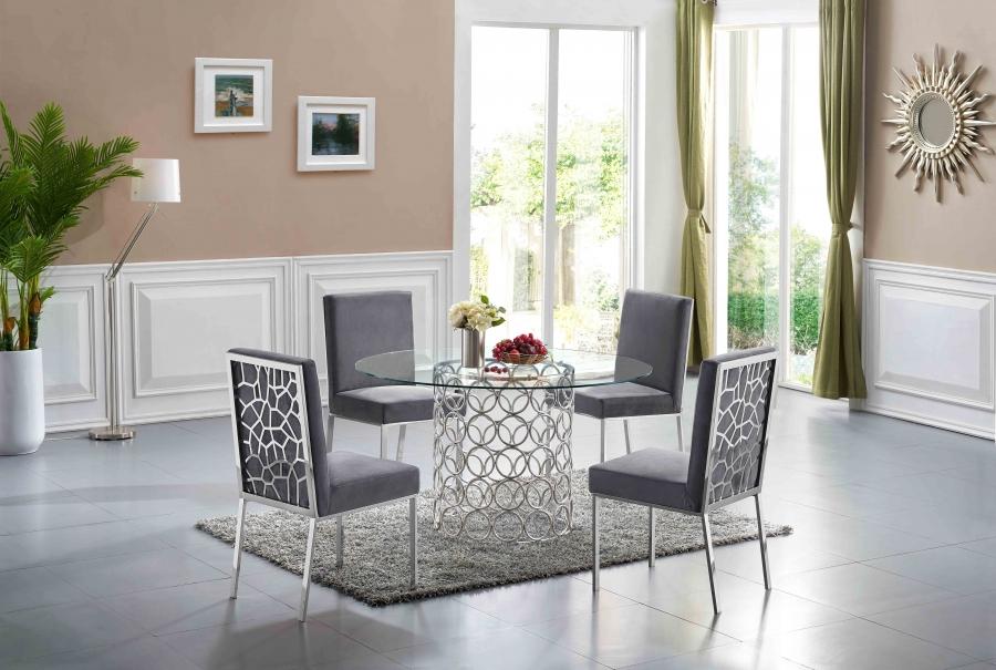 

    
Meridian Furniture Opal 736-T Dining Table Chrome 736-T
