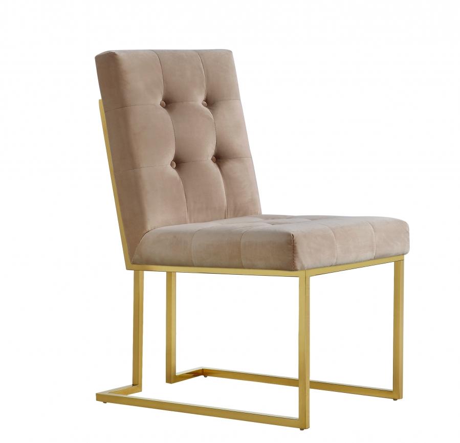 

        
Meridian Furniture Pierre 714BE-C-Set-4 Dining Chair Set Beige Velvet 00647899944765
