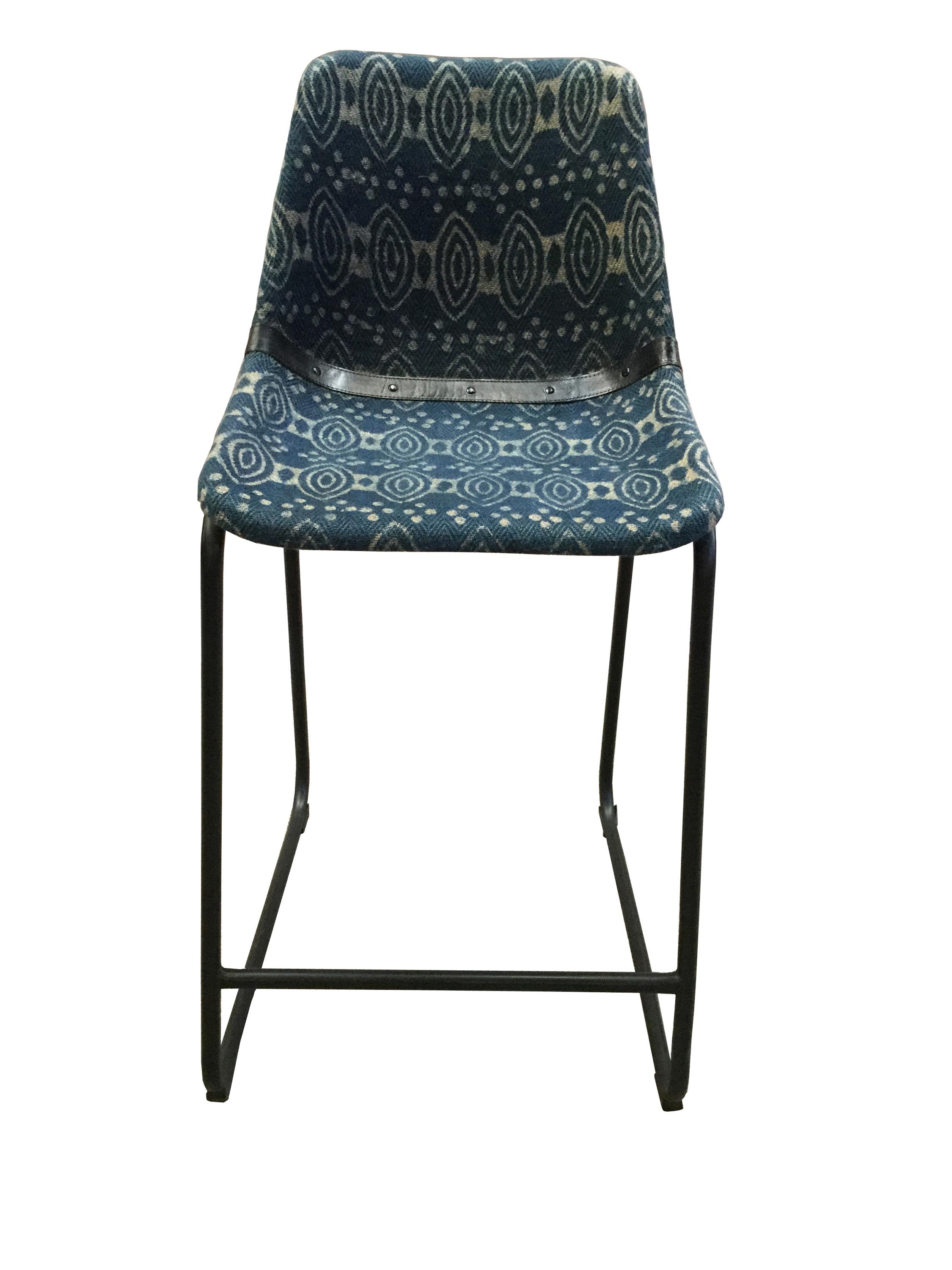 Modern Counter Height Stool Set 182662 182662 in Blue 