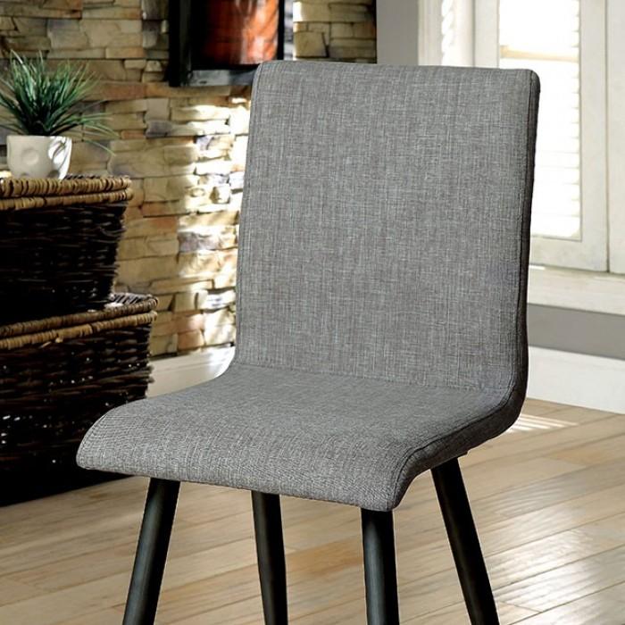 Modern Dining Chair Set CM3360SC-2PK Vilhelm CM3360SC-2PK in Gray Fabric