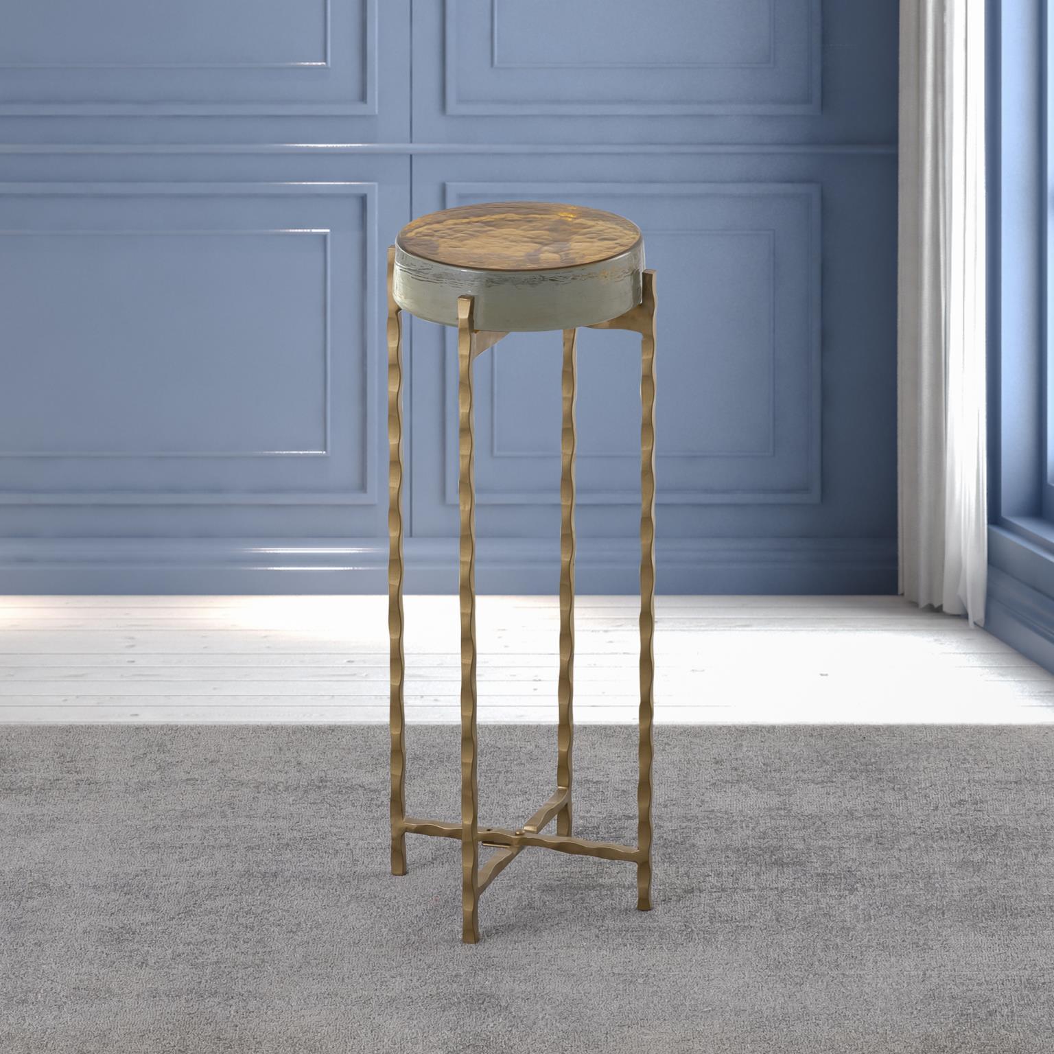Modern Side Table T703-9 Drink Table 718852652697 718852652697 in Amber 