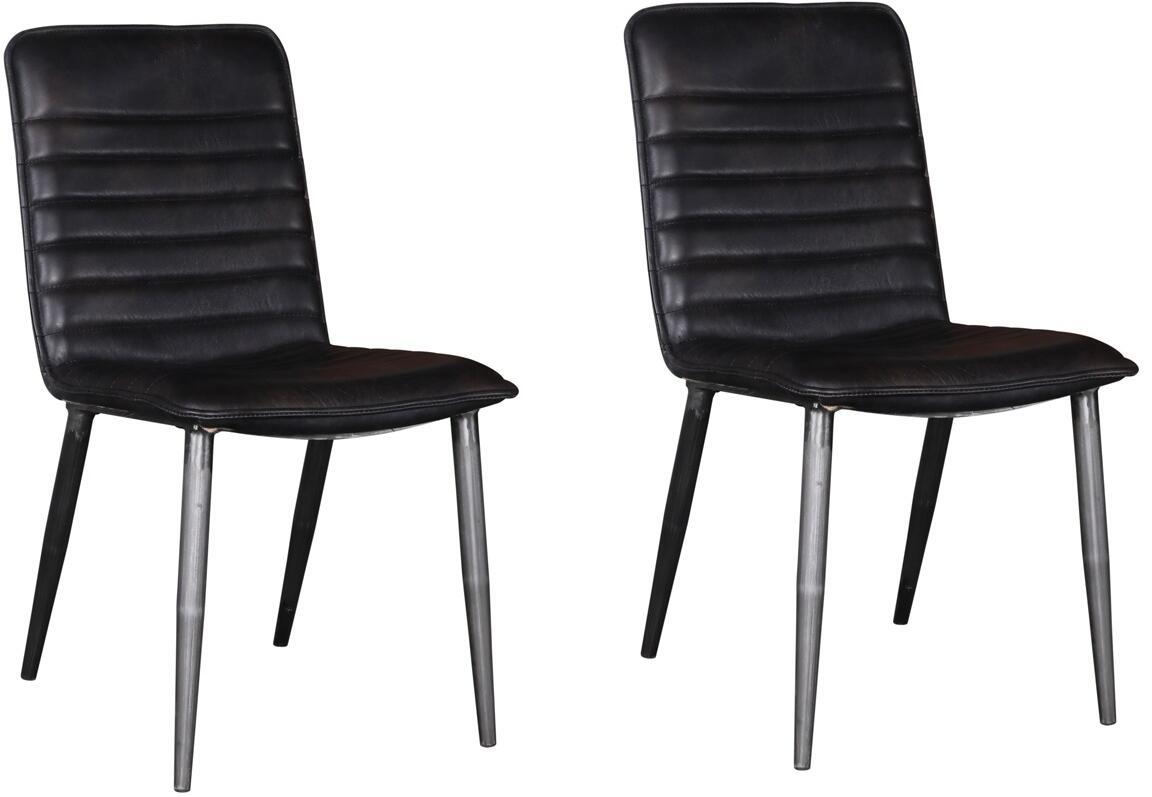 

    
Modern Antique Black 2 Dining Chairs by Acme Hosmer 70422-2pcs
