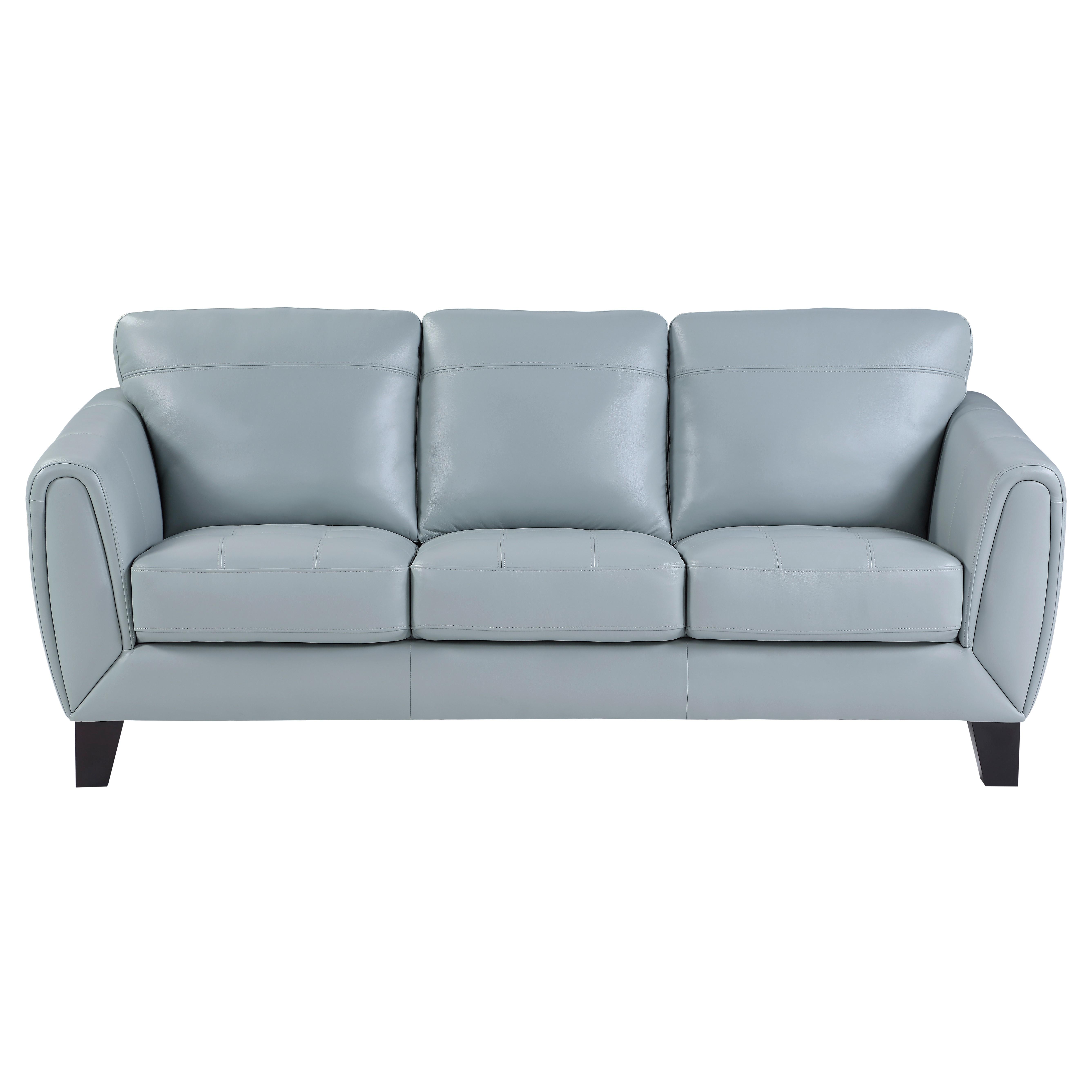 

    
Modern Aqua Leather Sofa Homelegance 9460AQ-3 Spivey
