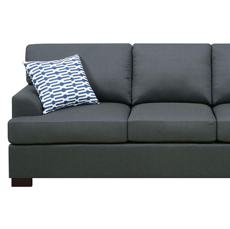 

    
Poundex Furniture F7992 Sofa Black F7992
