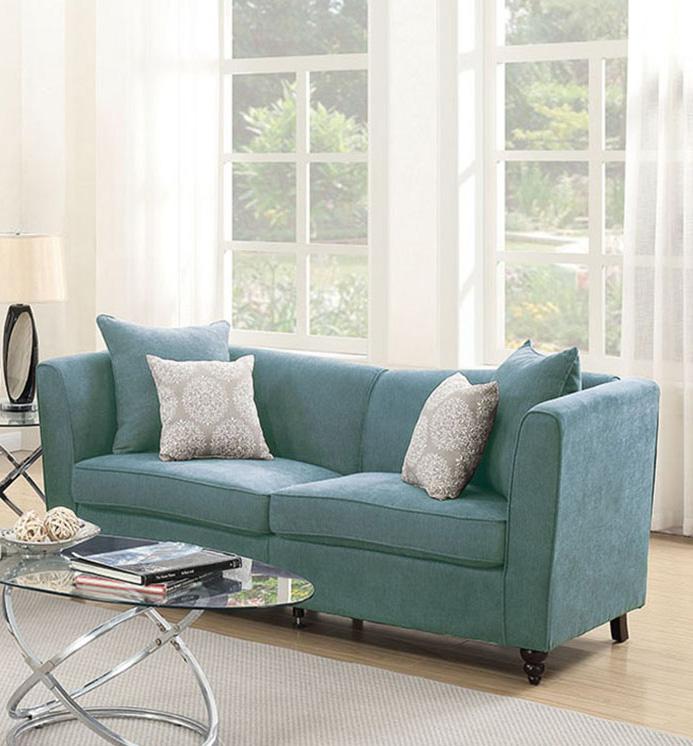 

    
Poundex Furniture F6899 Sofa Loveseat Blue F6899
