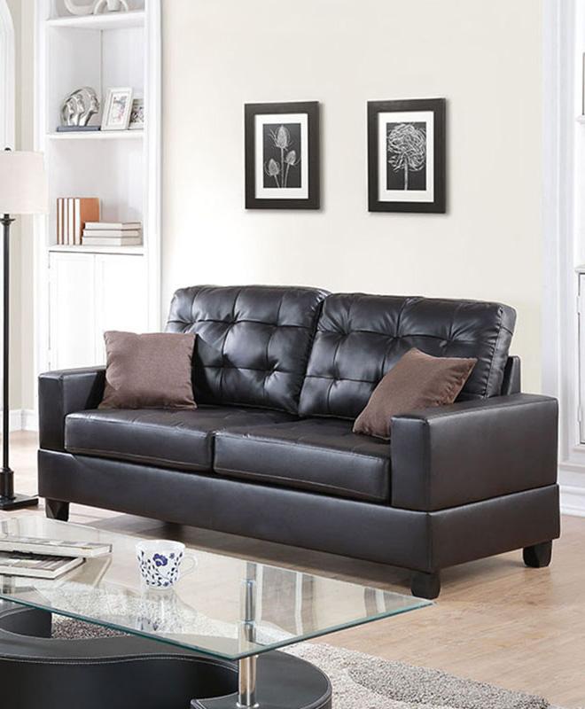 

    
Poundex Furniture F7857 Sofa Loveseat Espresso F7857
