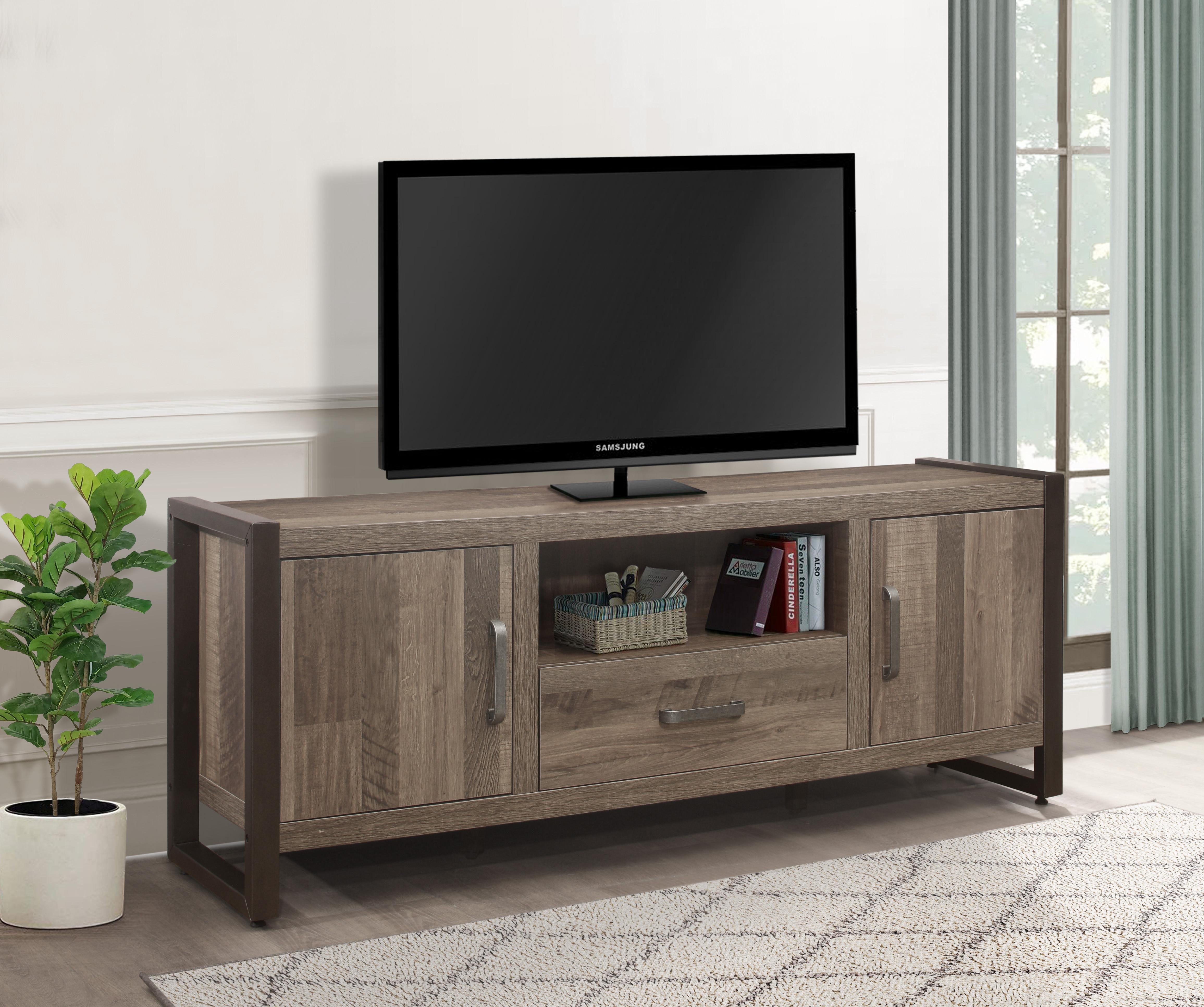 

                    
Homelegance 36060NM-63T Dogue TV Stand Gunmetal/Brown  Purchase 
