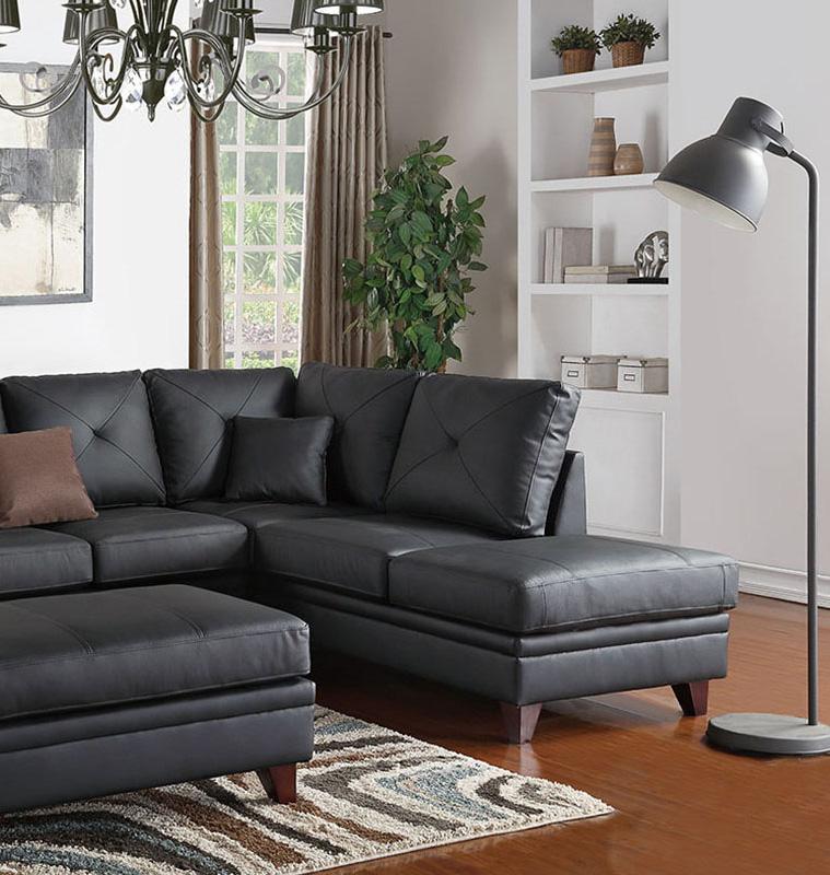 

    
Poundex Furniture F6872 Sectional Sofa Brown F6872

