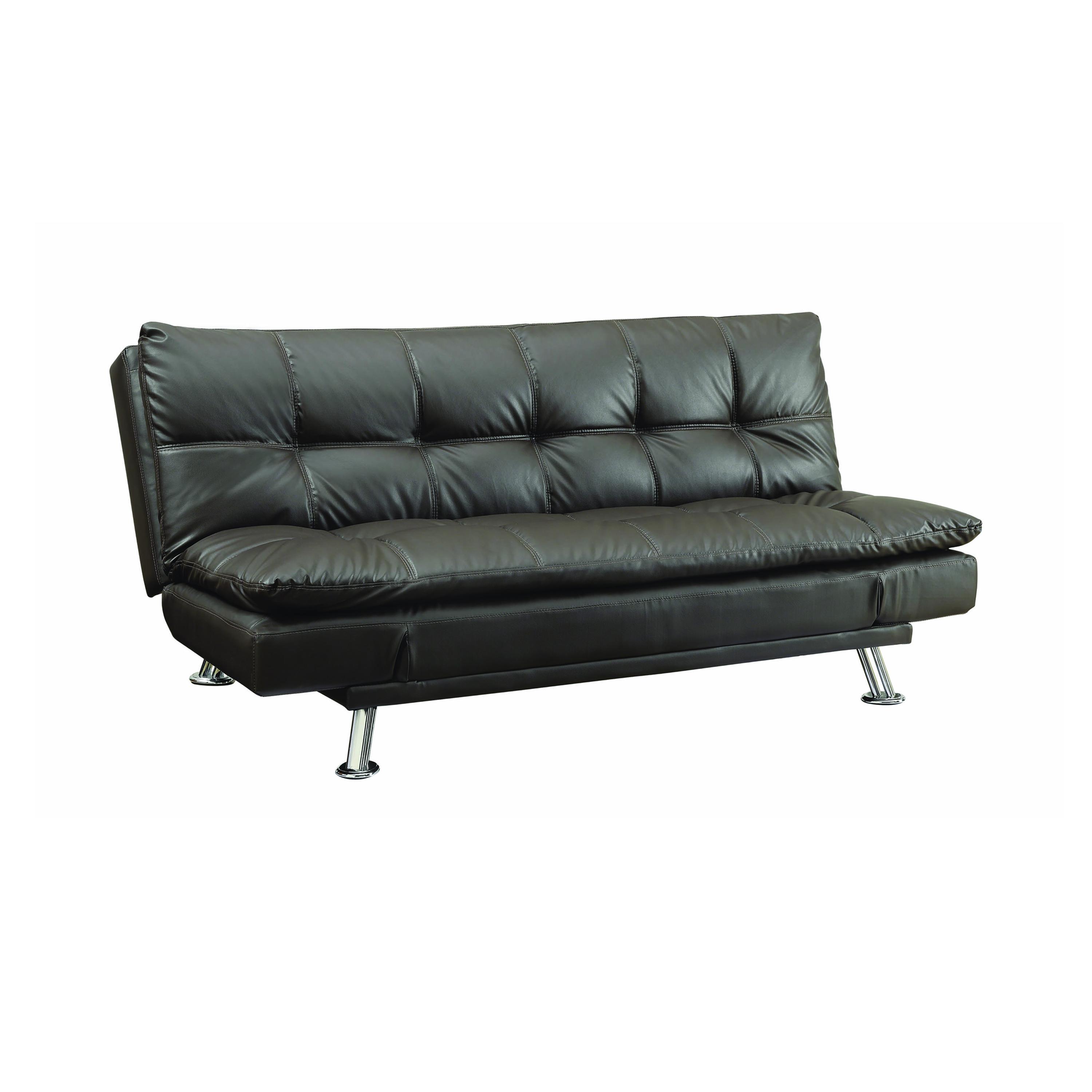 Modern Sofa bed 300321 Dilleston 300321 in Brown Leatherette