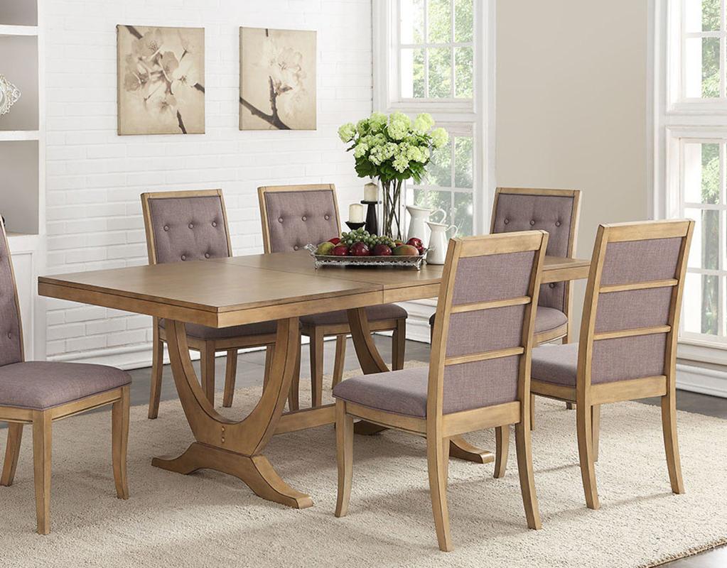 Modern Dining Table F2449 F2449 in Brown 