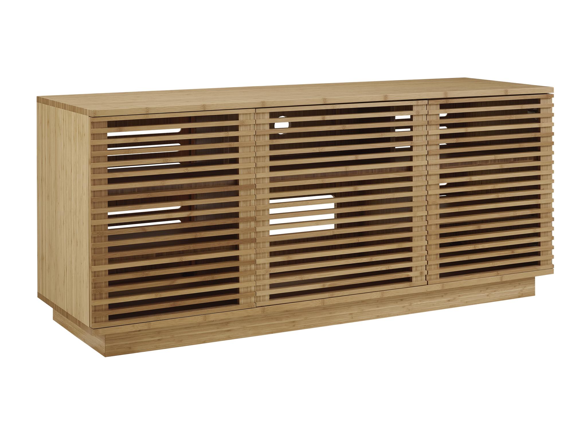 

    
Bamboo Media Cabinet 64"Caramelized Modern Rowan by Greenington
