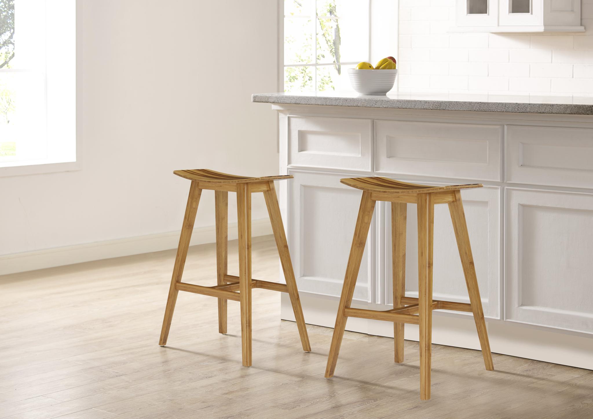 Modern Counter Stool Tigris ECO09CA in Caramelized, Brown Lacquer