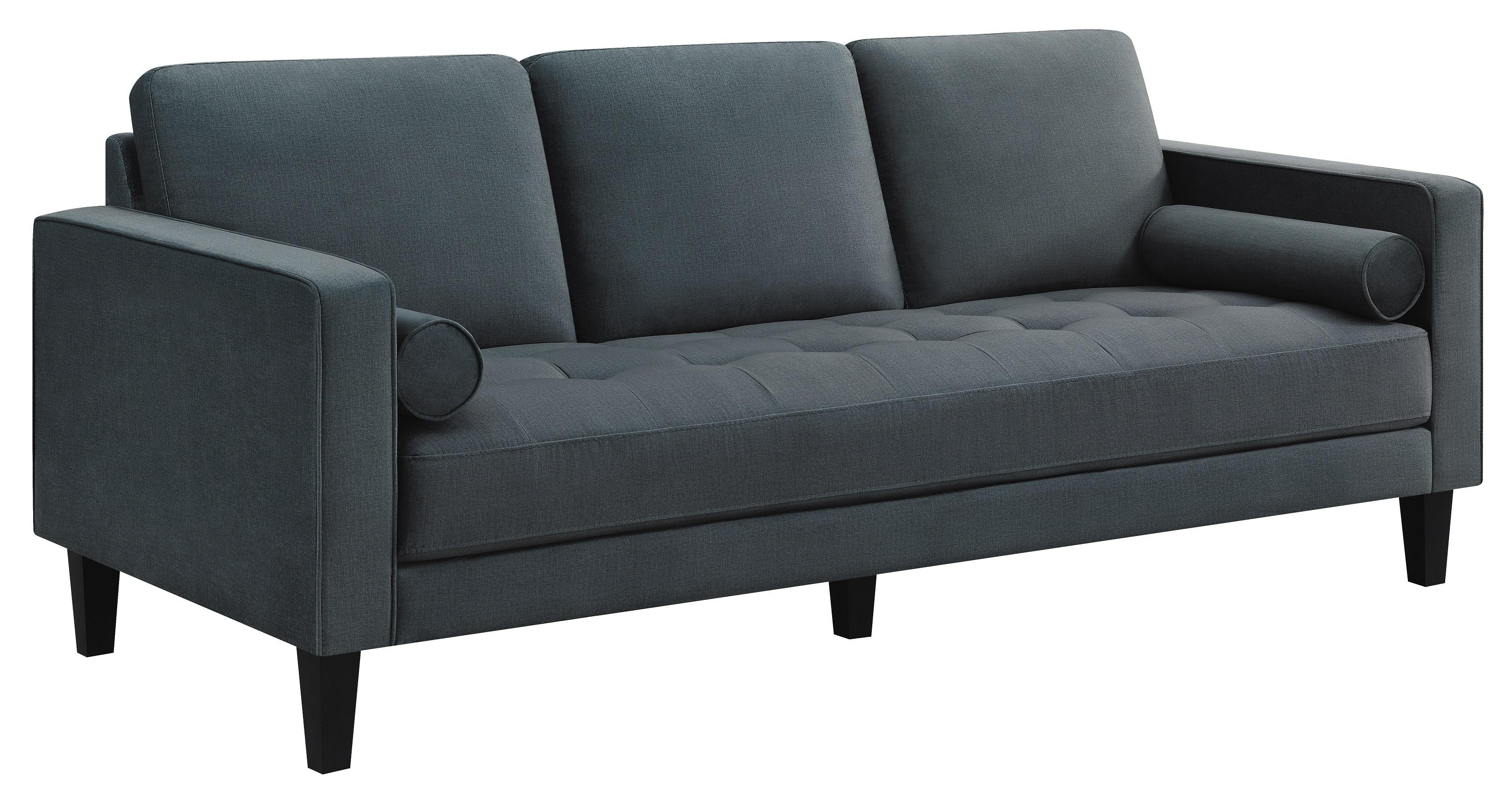 

    
Modern Dark Teal Velvet Sofa Coaster 509071 Gulfdale
