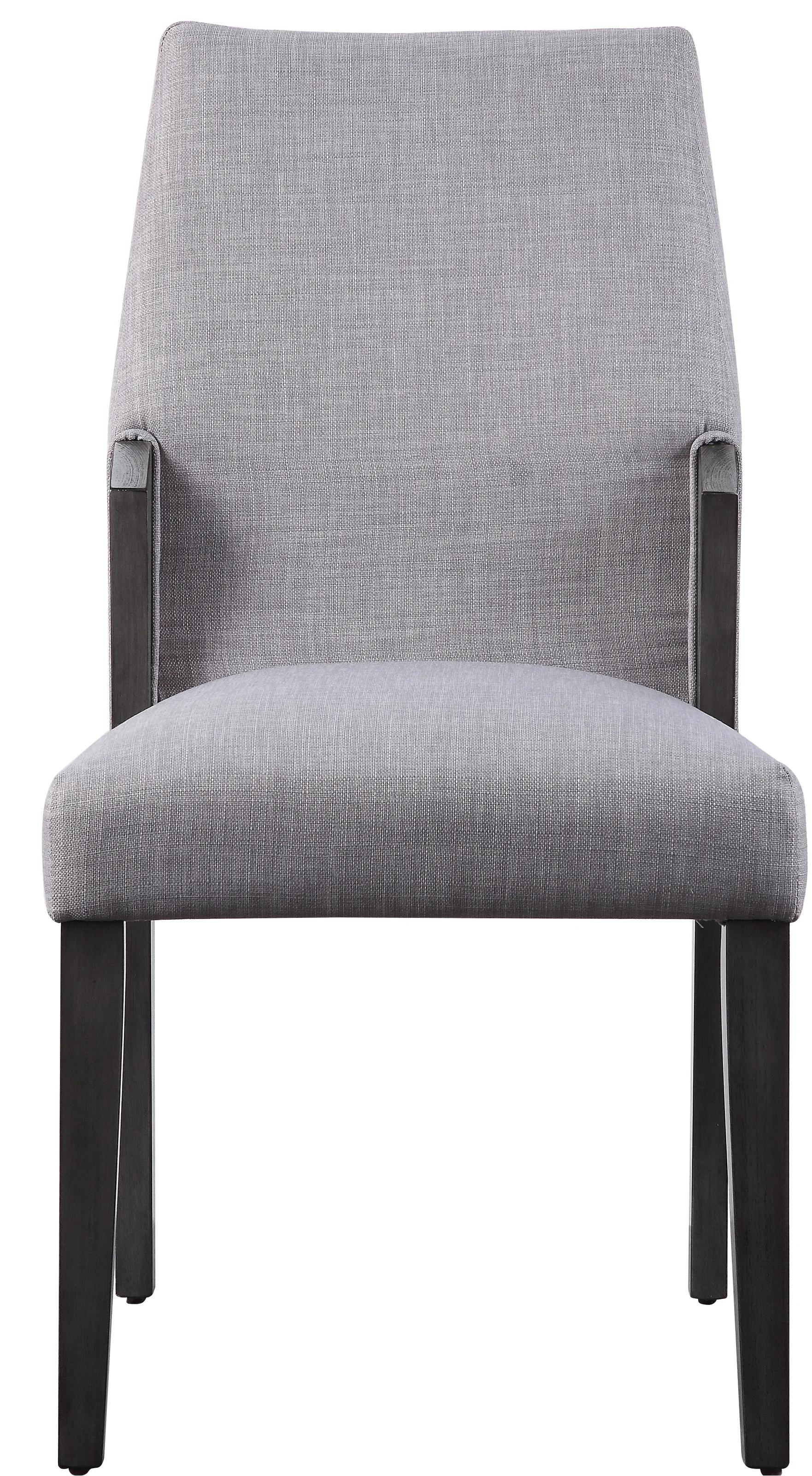 

    
Modern Fabric & Gray Oak 2x Dining Chairs by Acme Belay 72292
