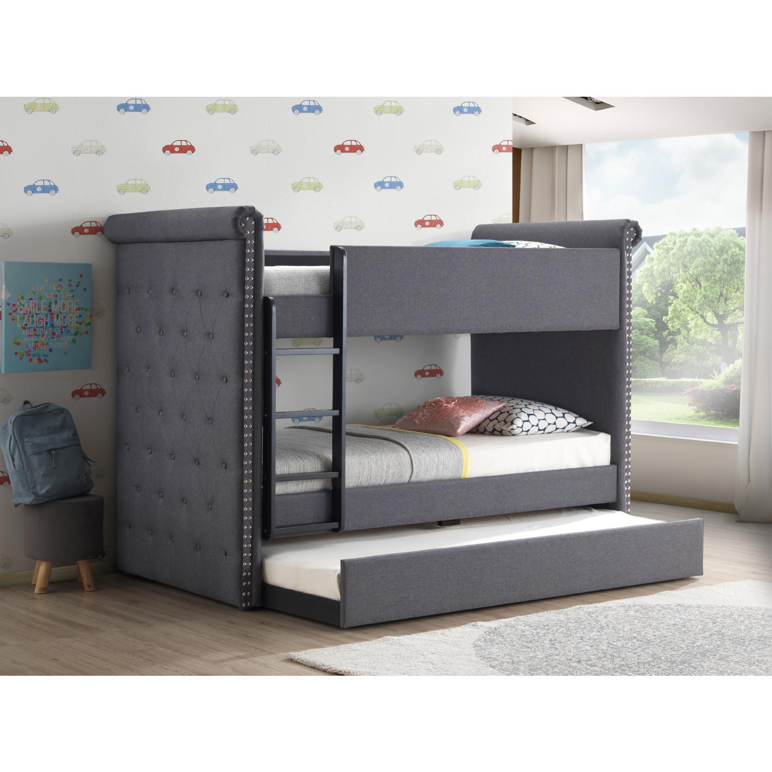 

    
Acme Furniture Romana Twin/Twin Bunk Bed Gray 37855
