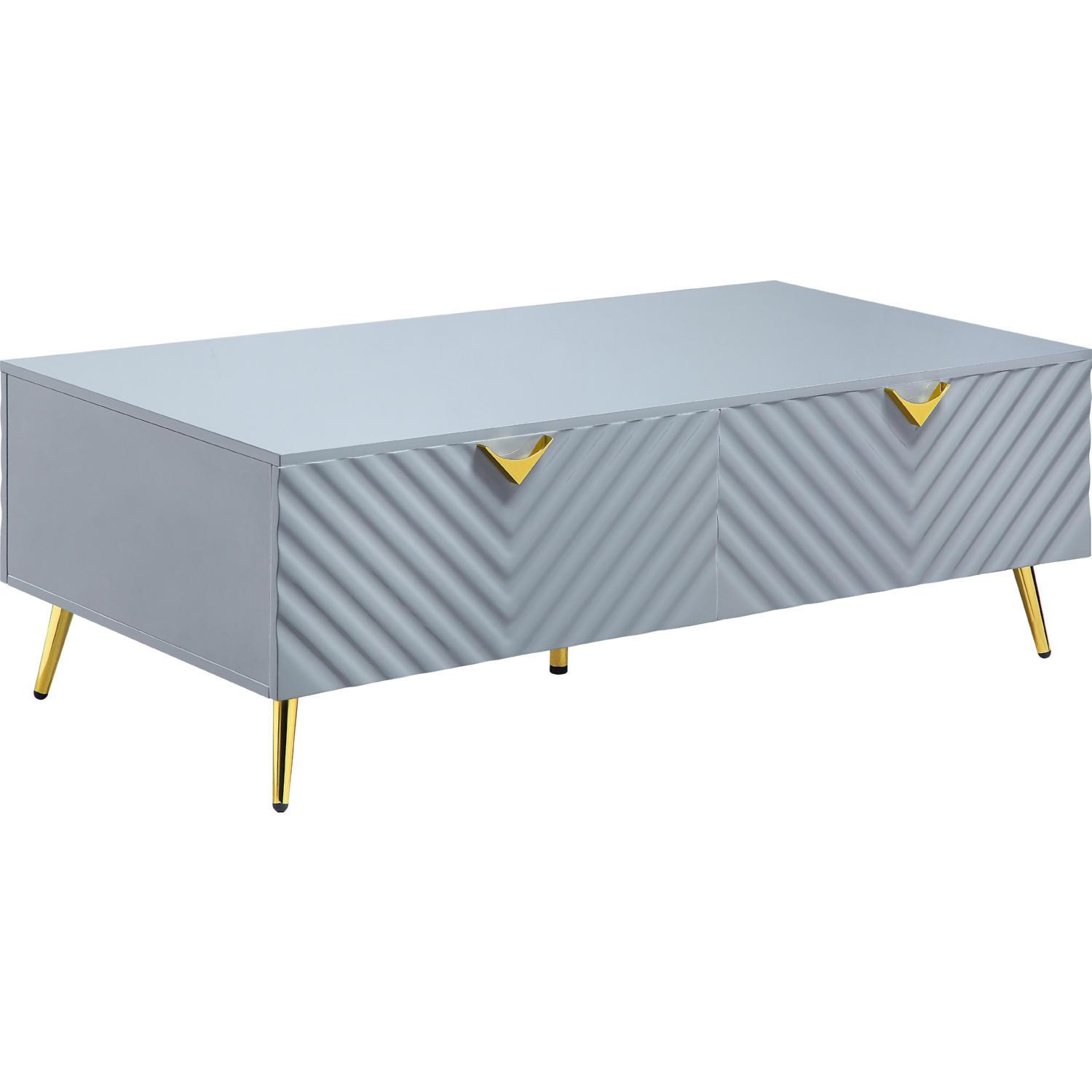 Modern, Casual Coffee Table Gaines LV01135 in Gray 