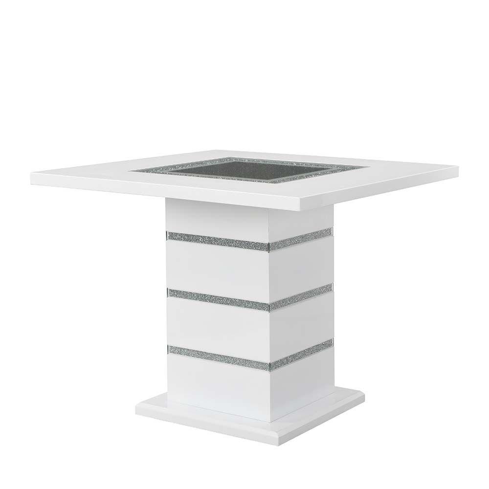 Modern Counter Height Table Elizaveta DN00817 in White, Gray 