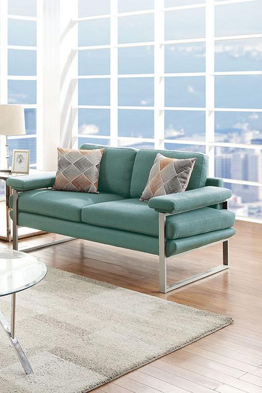 

    
Poundex Furniture F6558 Sofa Loveseat Green F6558

