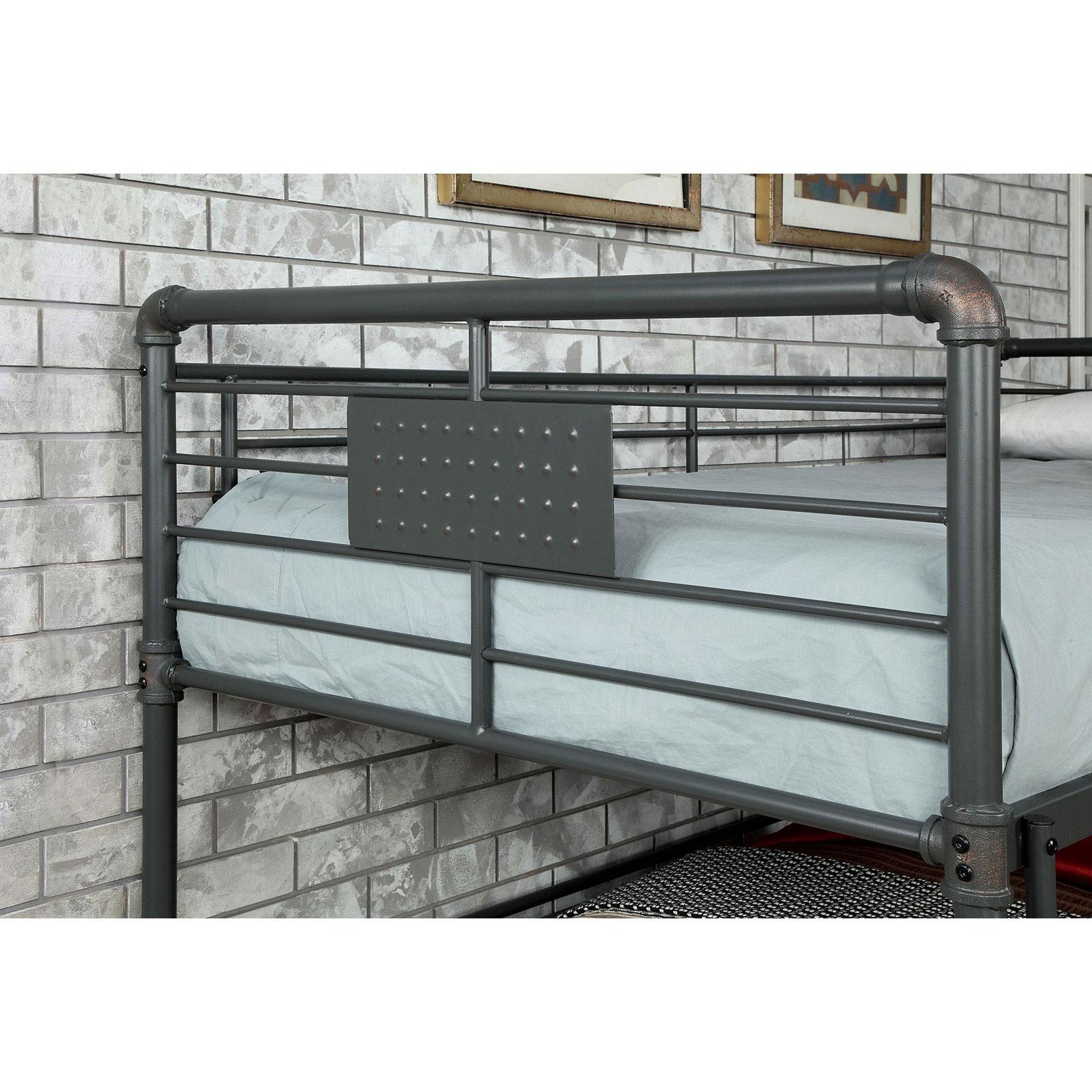 

    
Furniture of America OLGA CM-BK918 Bunk Bed Black CM-BK918-BED
