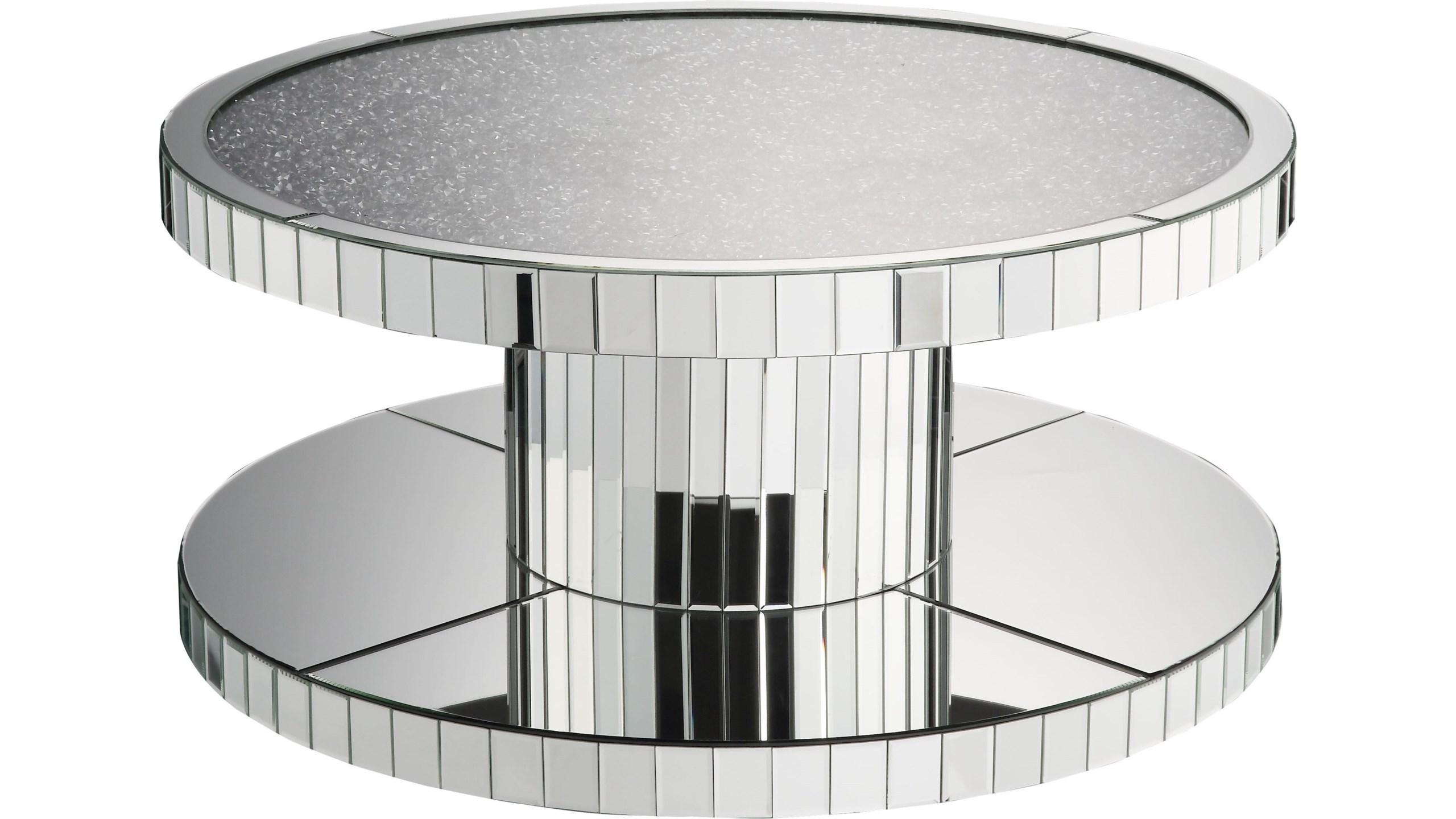

    
Modern Mirrored Coffee Table by Acme Ornat 80300
