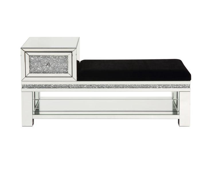 

    
Acme Furniture Noralie Bench Mirrored AC00538

